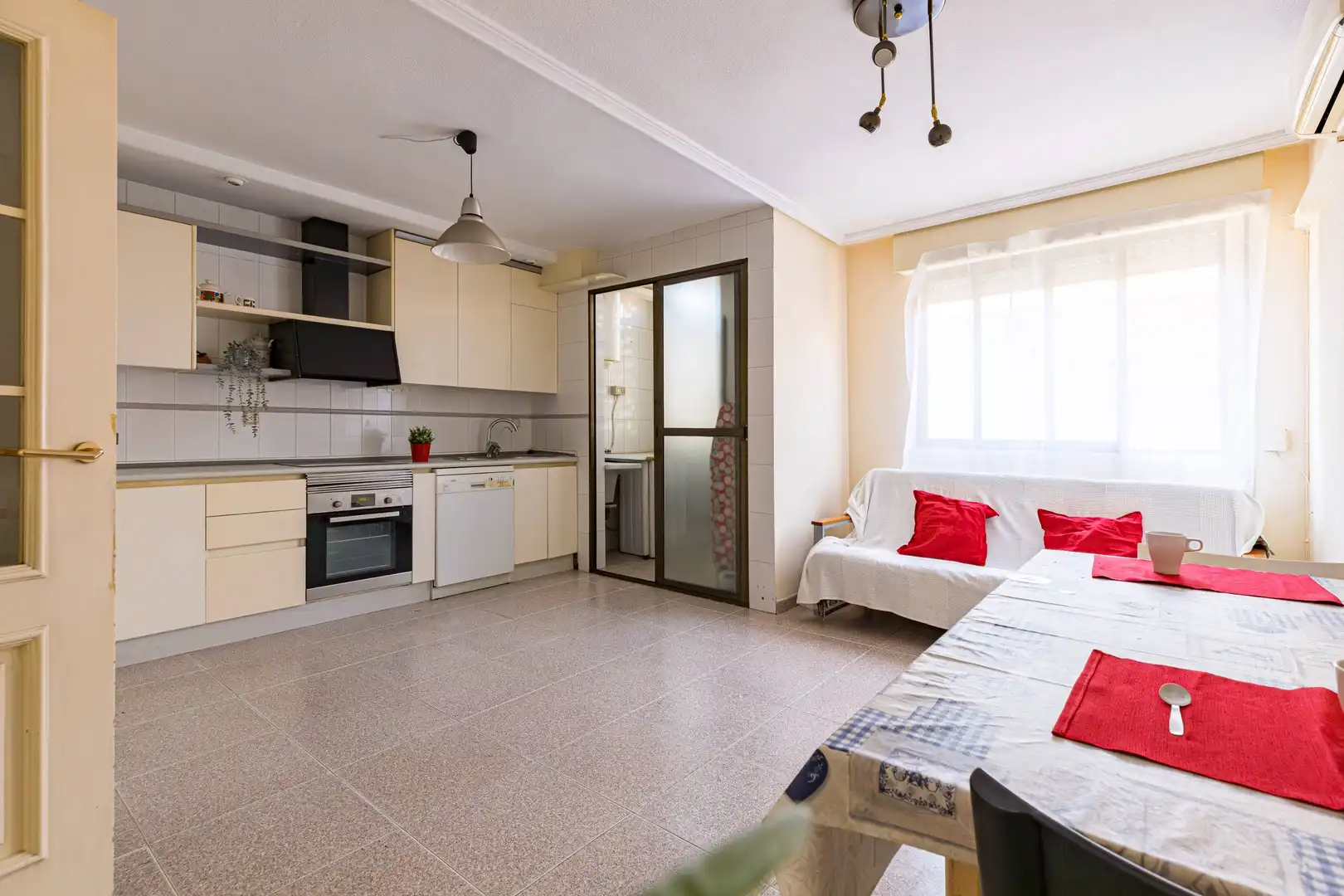 Kitchen of Flat for sale in Murcia  with Air Conditioner, Furnished and Balcony