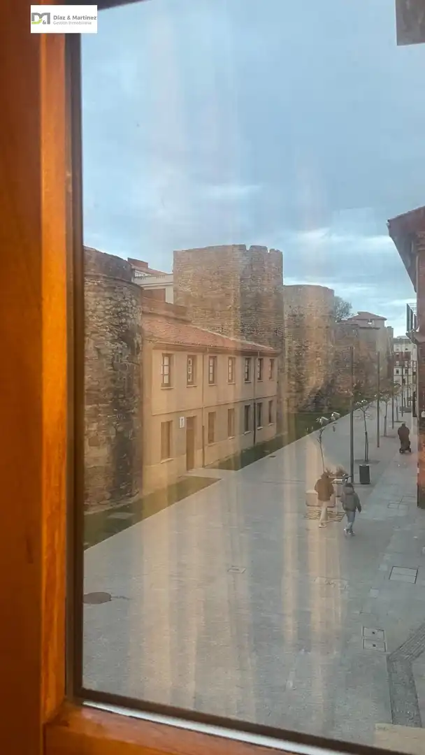 Vista exterior de Apartament de lloguer en León Capital  amb Calefacció, Parquet i Moblat