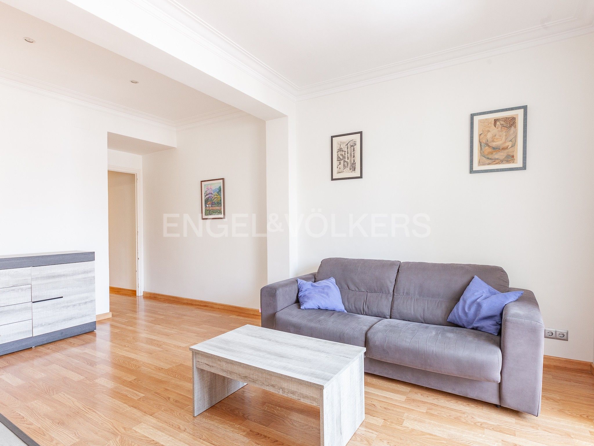 Sala d'estar de Apartament en venda en  Barcelona Capital amb Aire condicionat i Calefacció