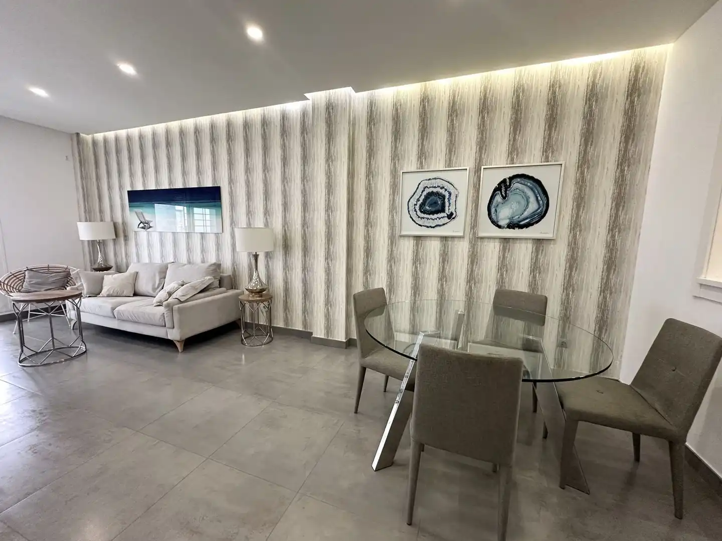 Living room of Ground floor for sale in Marbella  with Air Conditioner, Terrace and Internet