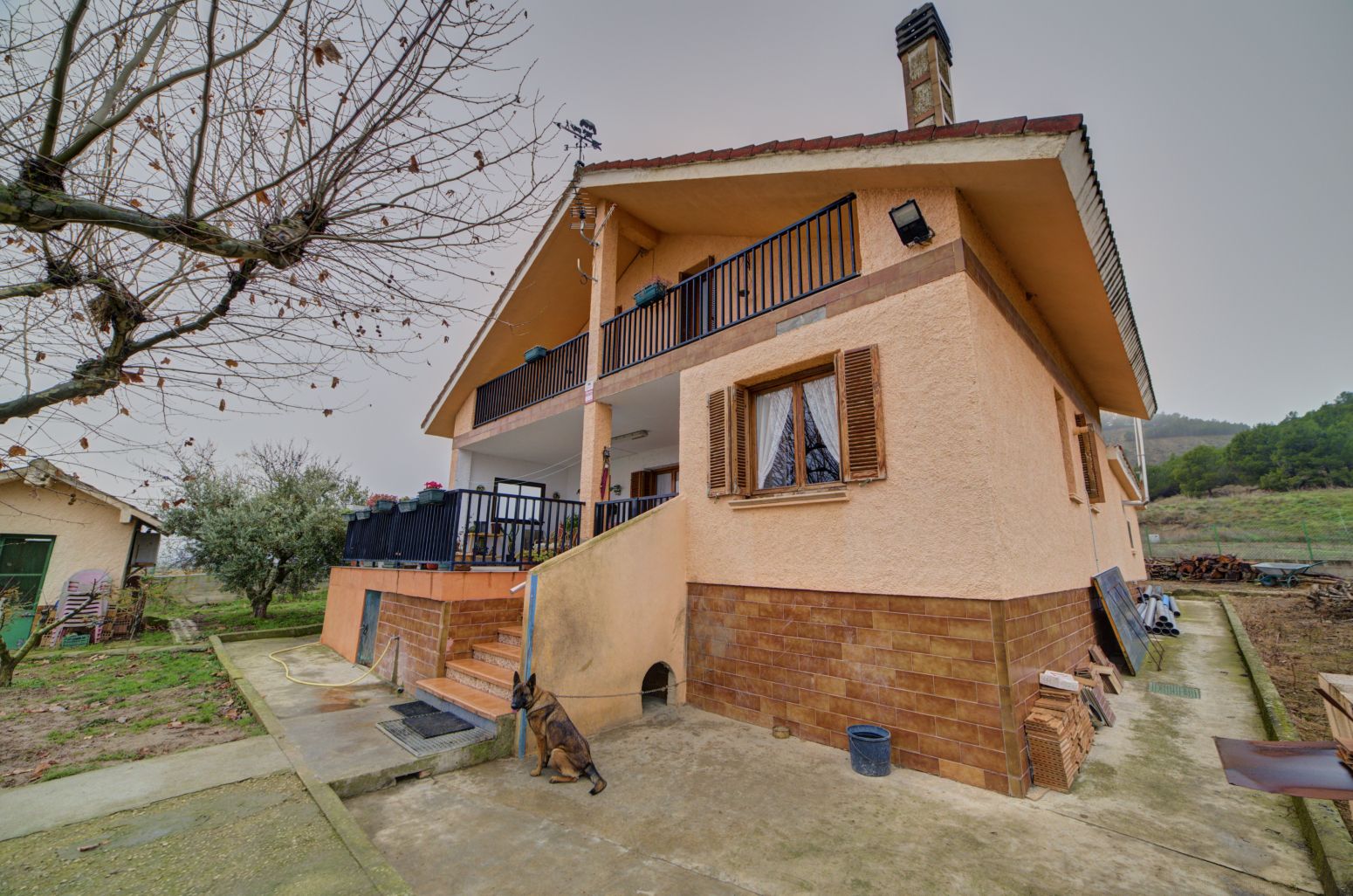 Vista exterior de Casa o xalet en venda en Berbinzana amb Calefacció, Parquet i Terrassa
