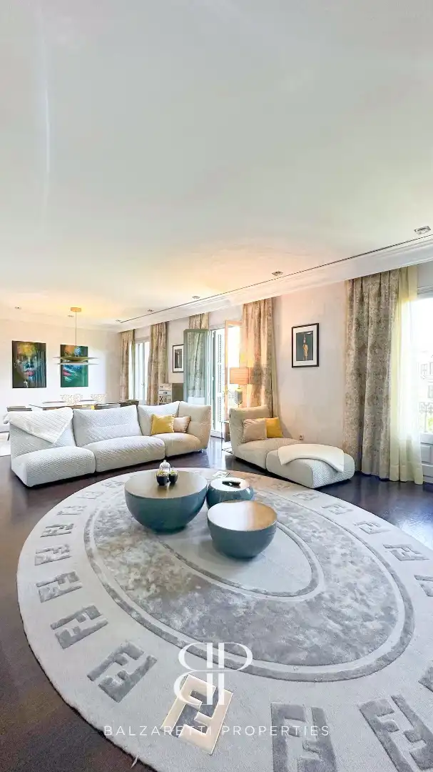 Wohnzimmer von Wohnung zur Miete in Barcelona mit Klimaanlage, Heizung und Parkett