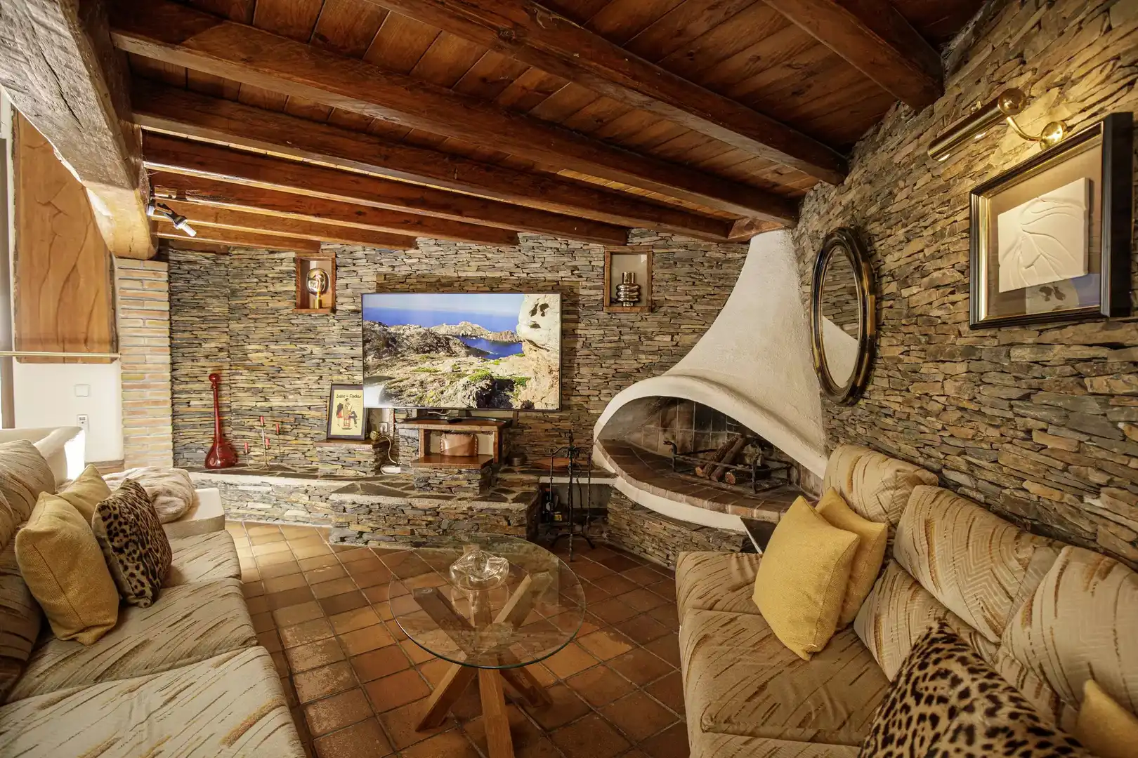 Sala d'estar de Casa o xalet en venda en Roses amb Aire condicionat, Calefacció i Jardí privat