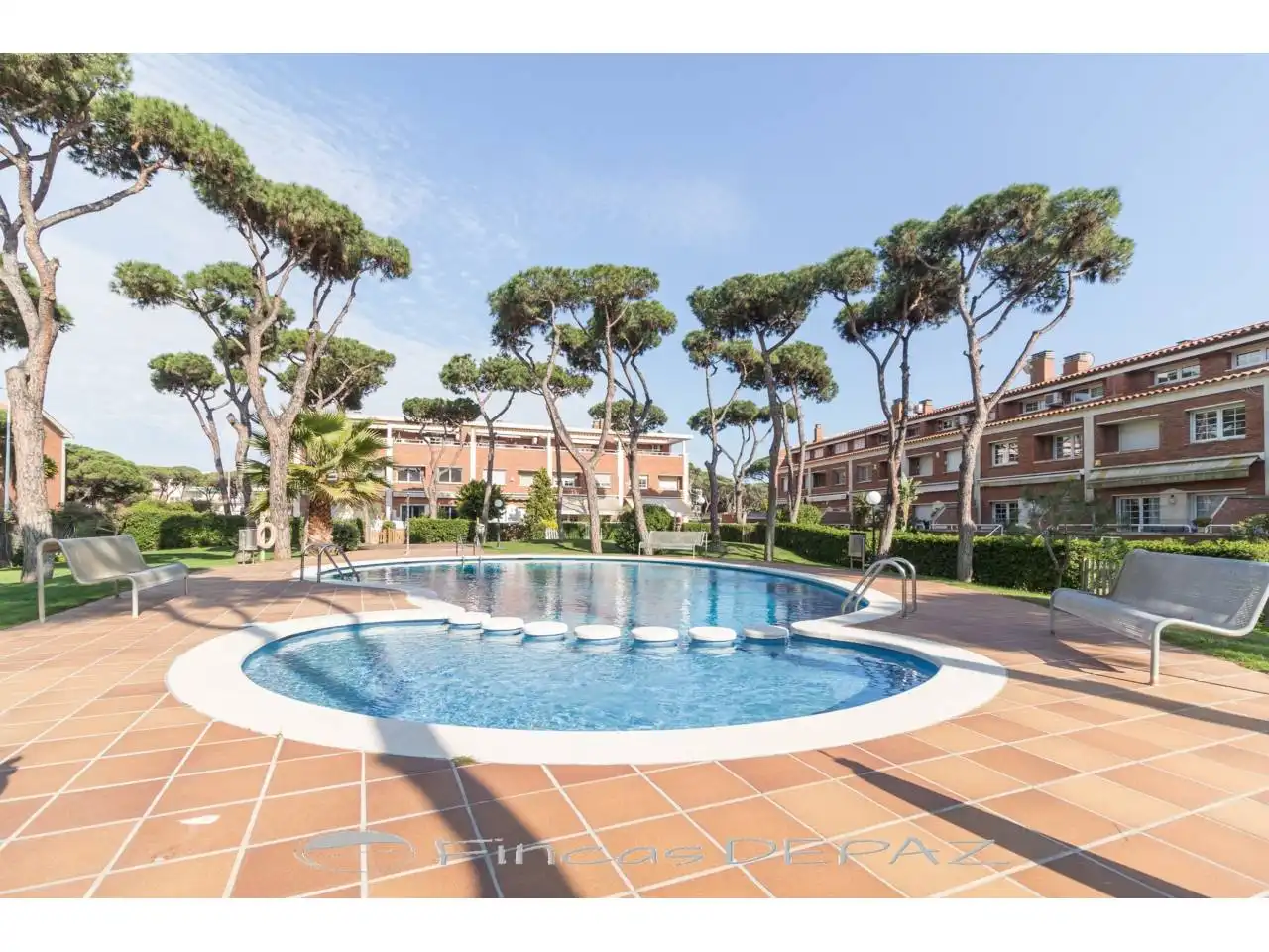 Swimming pool of Detached homes for sale in Gavà  with Air Conditioner, Heating and Private garden
