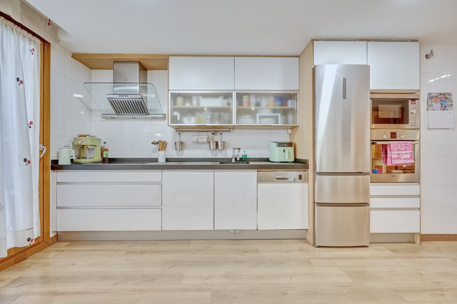 Kitchen of Flat for sale in Burlada / Burlata  with Heating, Parquet flooring and Storage room