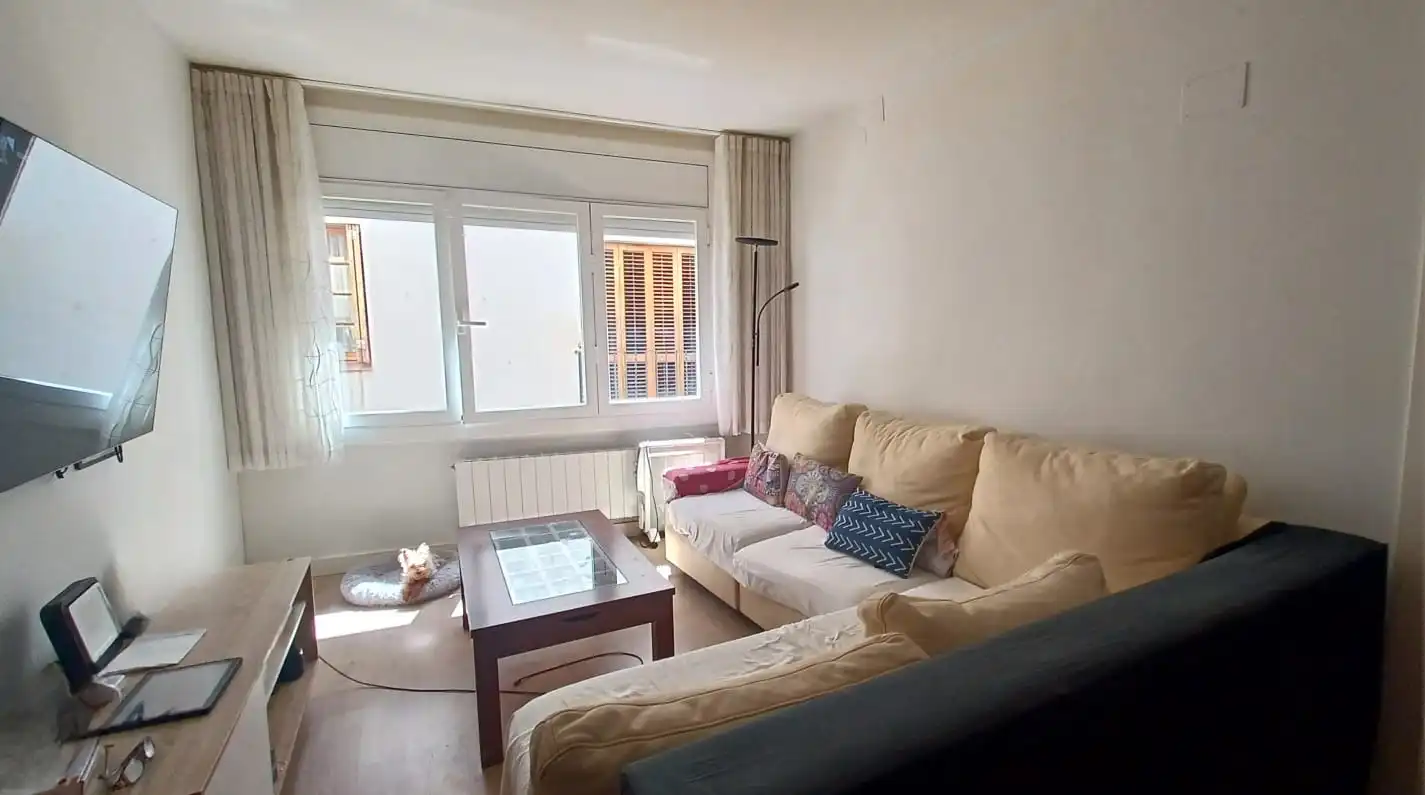 Sala de estar de Piso en venta en Arenys de Mar con Aire acondicionado, Calefacción y Parquet