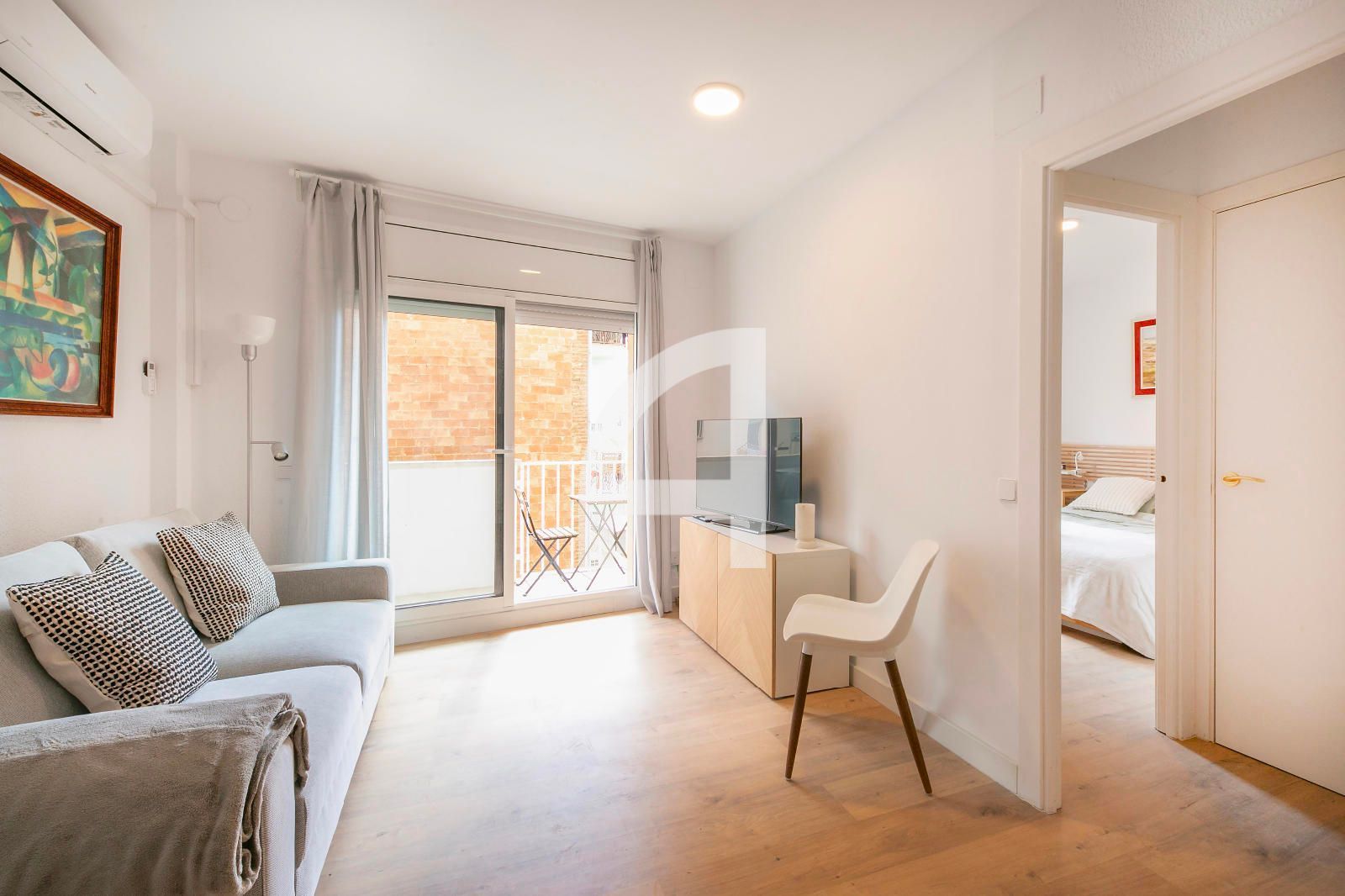 Bedroom of Flat to rent in  Barcelona Capital  with Air Conditioner, Heating and Parquet flooring