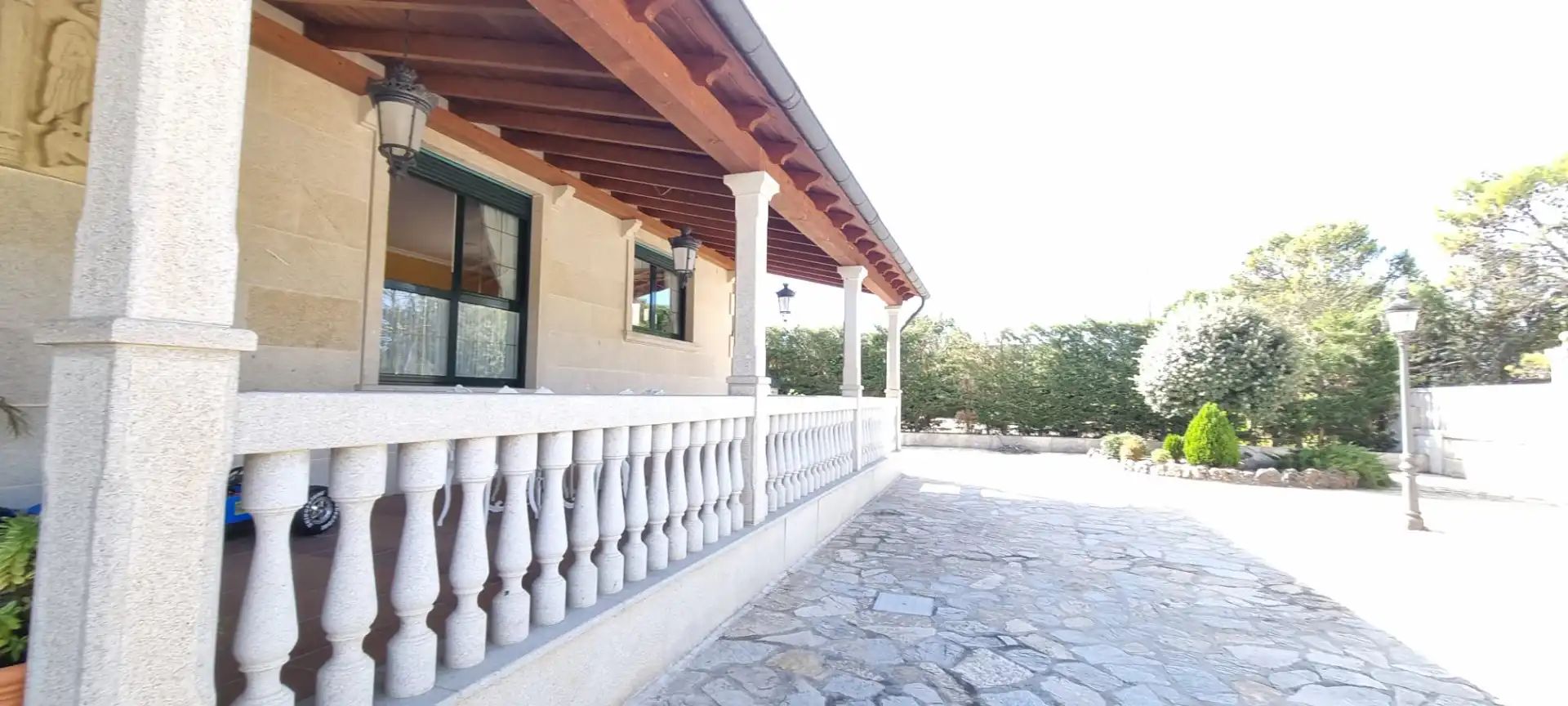 Terrassa de Casa o xalet en venda en Moralzarzal amb Aire condicionat, Calefacció i Jardí privat