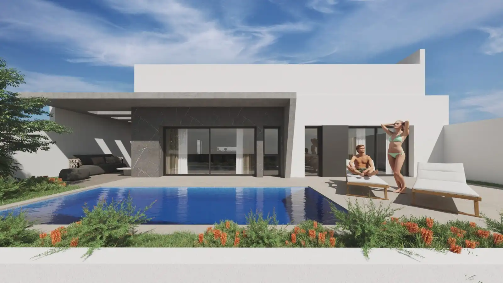 Chalet con piscina en venta en Nueva Torrevieja - Aguas Nuevas