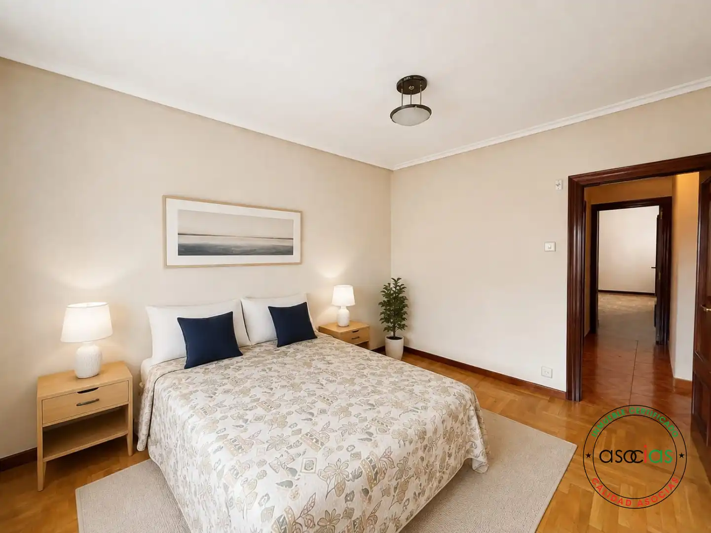 Bedroom of Flat for sale in Gijón   with Heating, Parquet flooring and Terrace