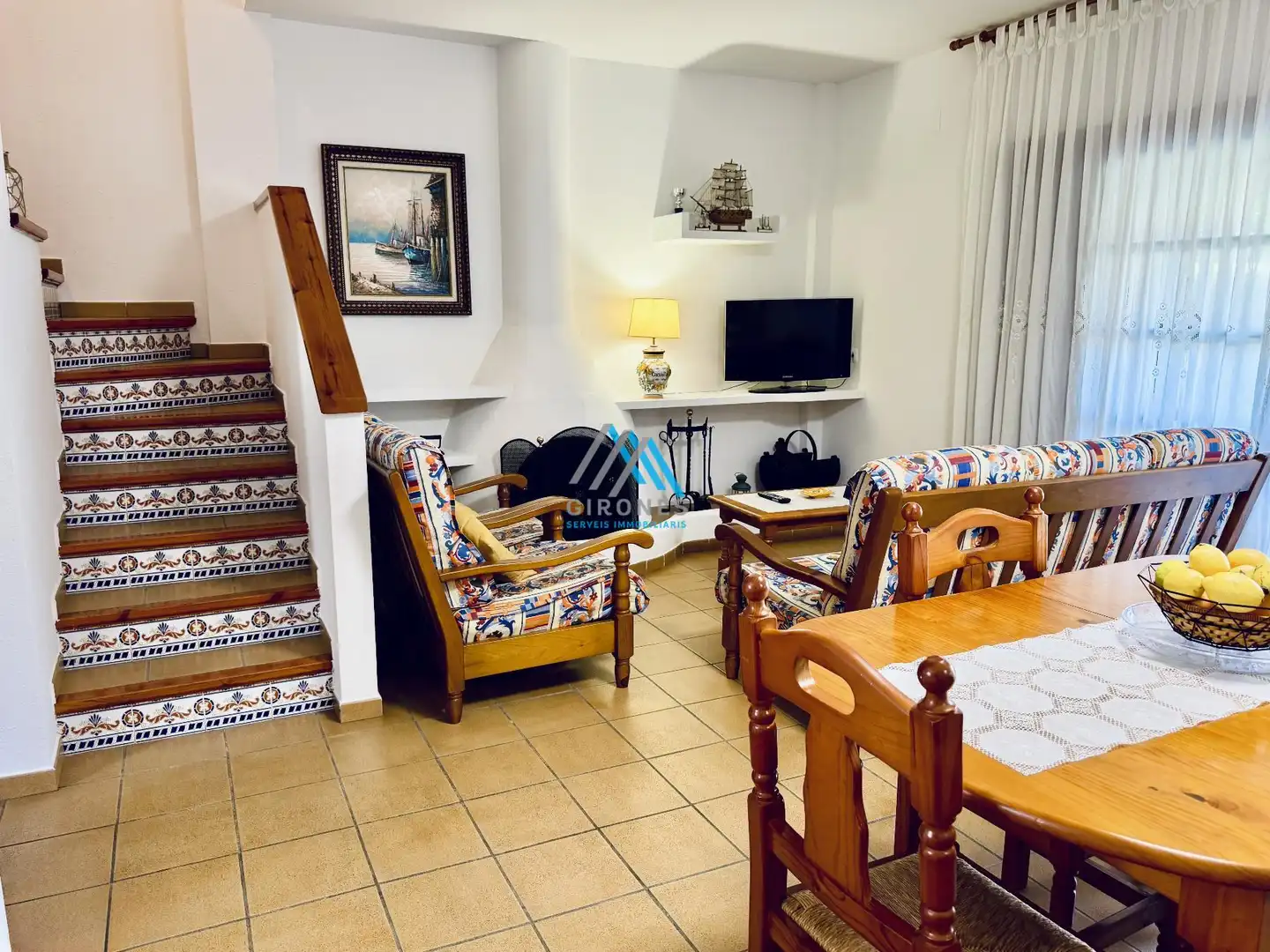 Sala d'estar de Casa adosada de lloguer en Calonge i Sant Antoni amb Terrassa, Traster i Moblat