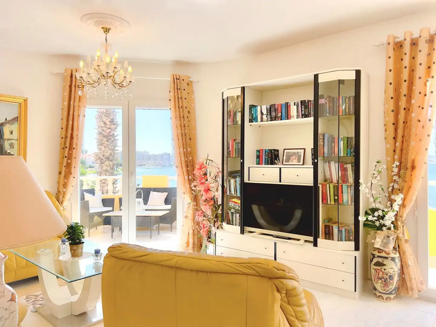 Wohnzimmer von Haus oder Chalet zum Verkauf in La Manga del Mar Menor mit Klimaanlage, Heizung und Privatgarten