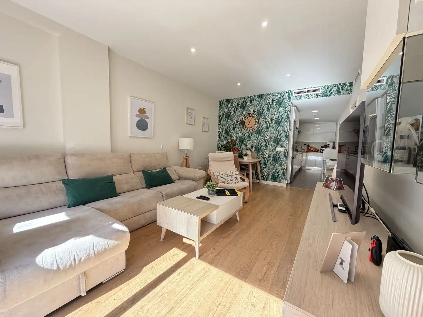 Living room of Flat for sale in Málaga Capital  with Air Conditioner, Heating and Storage room