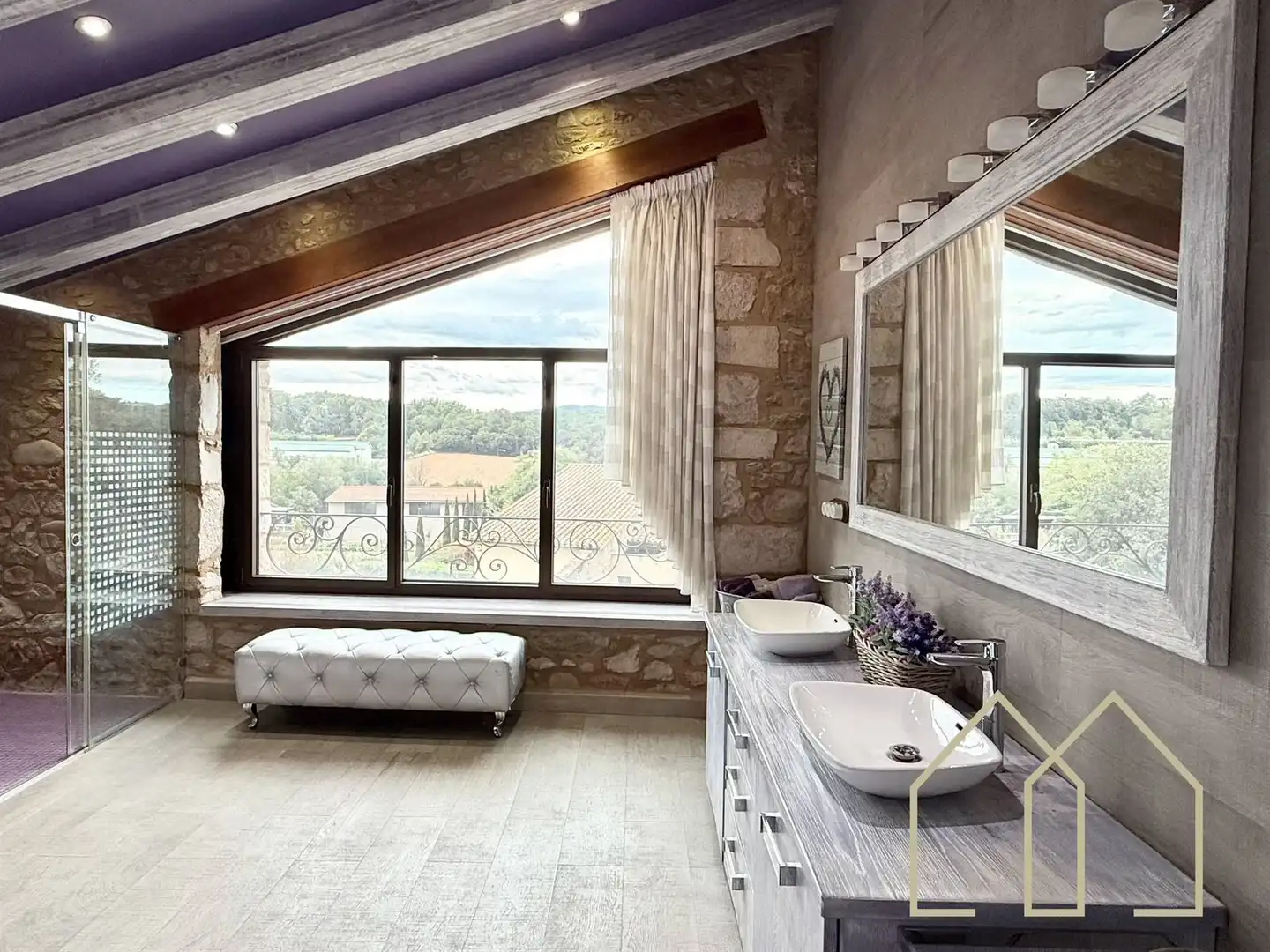 Baño de Casa o chalet en venta en Sant Joan de Mollet con Aire acondicionado, Calefacción y Jardín privado