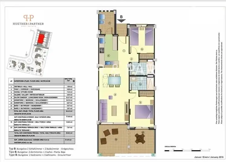 Flat for sale in Manacor  with Air Conditioner and Heating