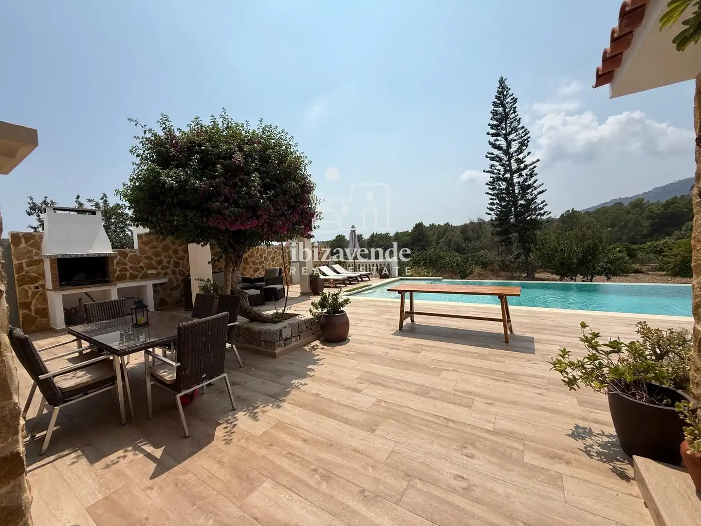 Vista exterior de Casa o chalet de alquiler en Sant Josep de sa Talaia con Piscina y Amueblado