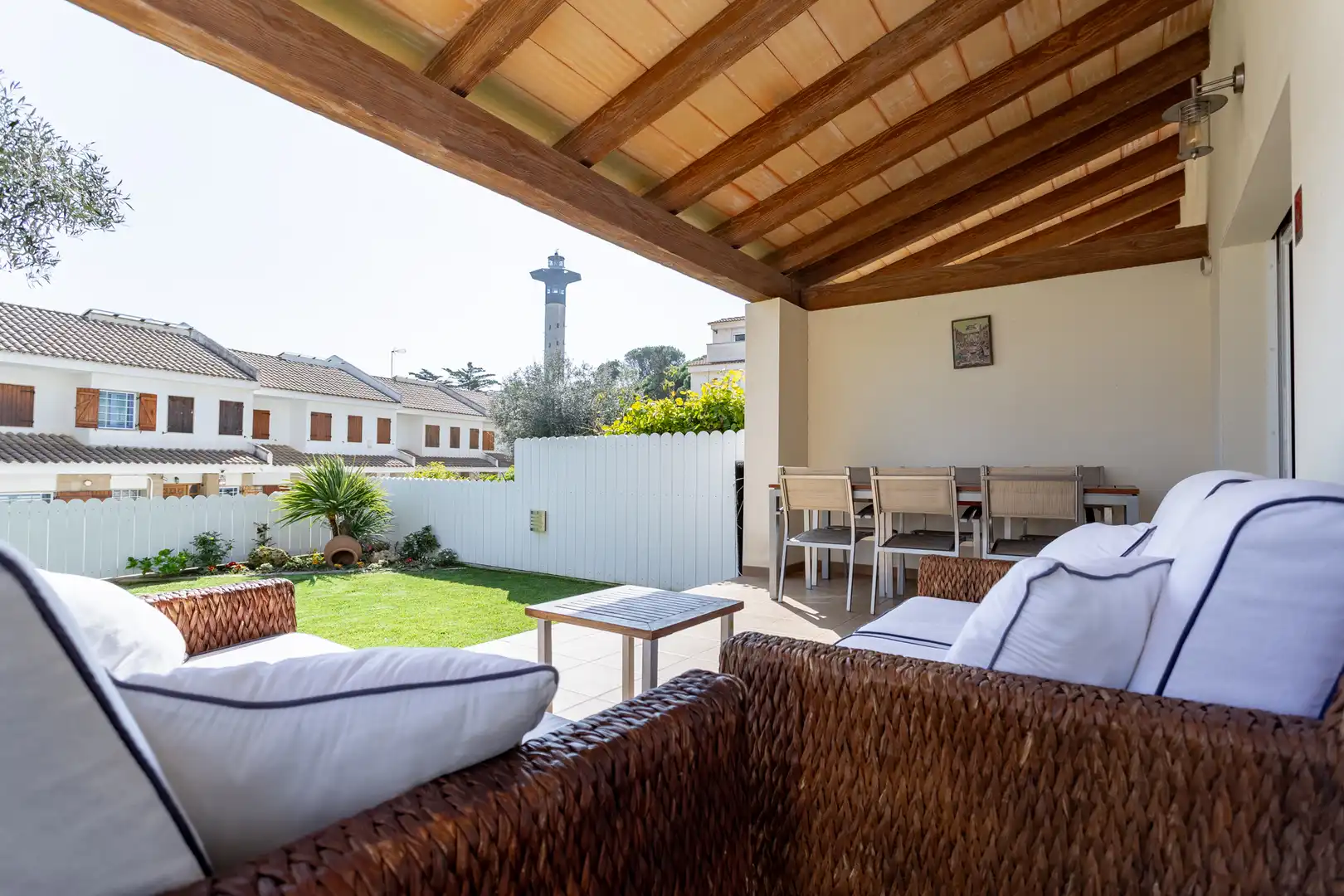 Terraza de Casa adosada en venta en Torredembarra con Aire acondicionado, Calefacción y Jardín privado