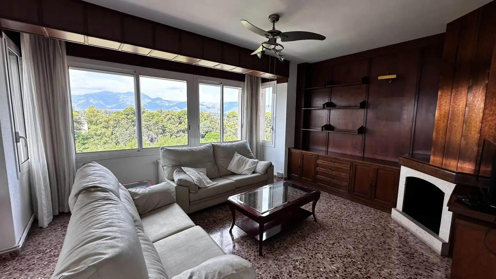 Living room of Flat for rent in Tortosa  with Air Conditioner, Terrace and Furnished