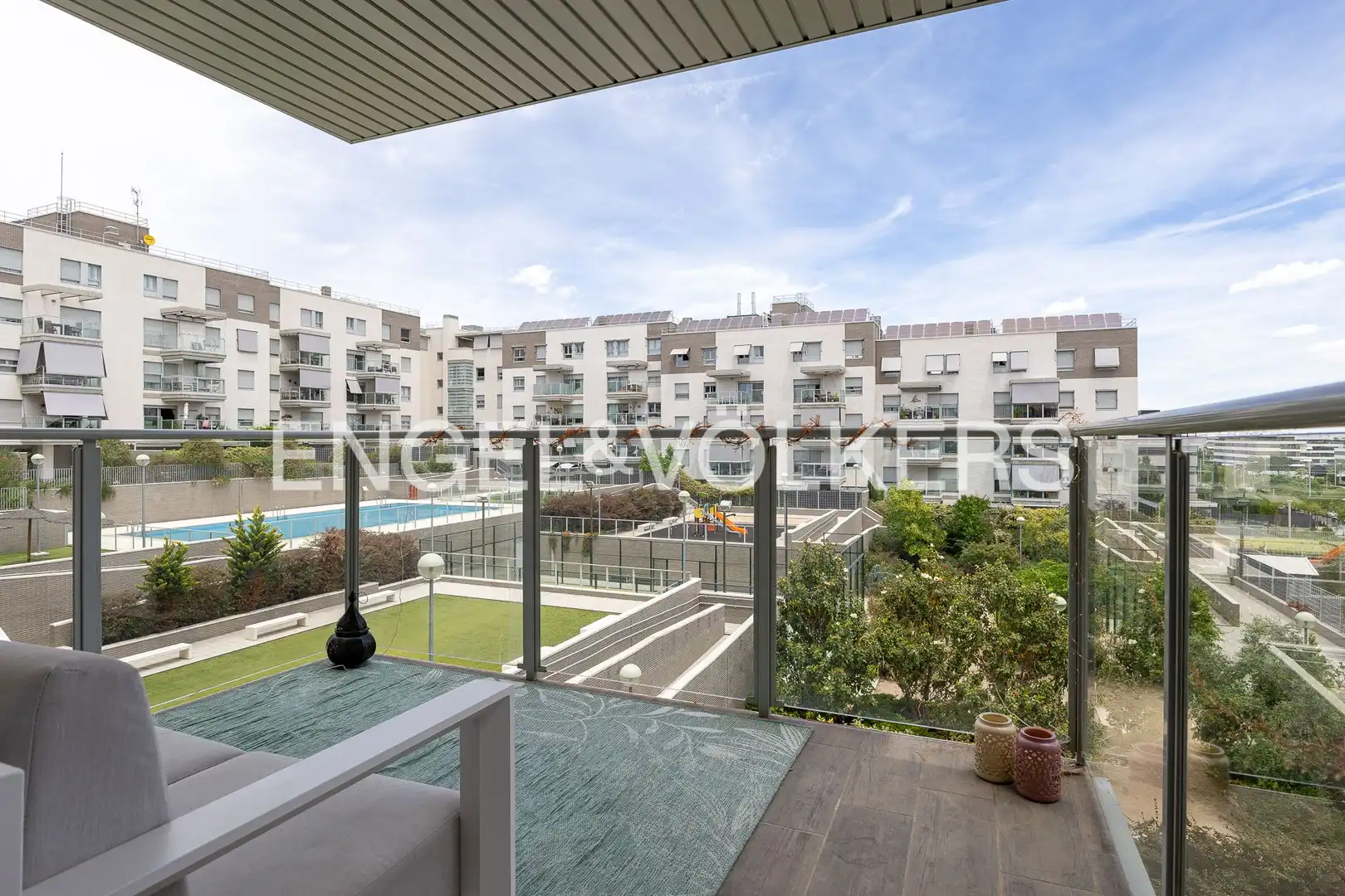 Terrasse von Wohnung zur Miete in San Sebastián de los Reyes mit Klimaanlage, Heizung und Privatgarten