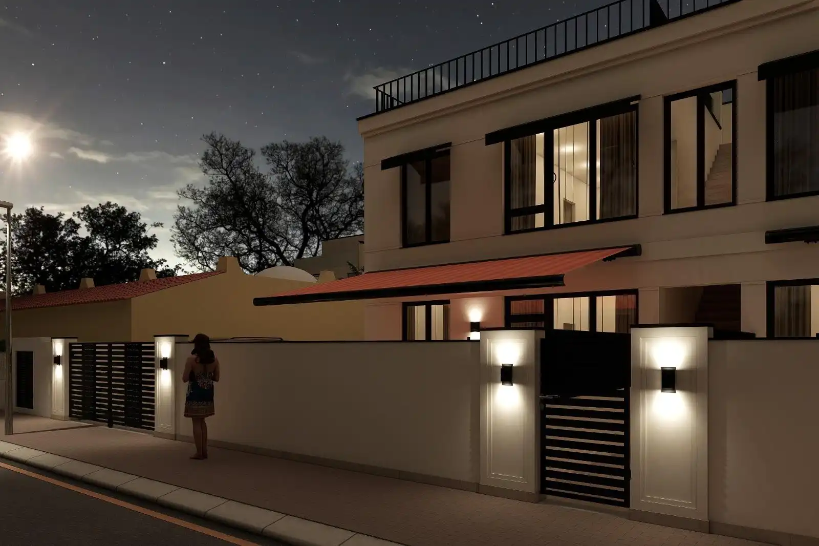 Vista exterior de Casa o chalet en venta en Torrevieja con Aire acondicionado, Jardín privado y Terraza
