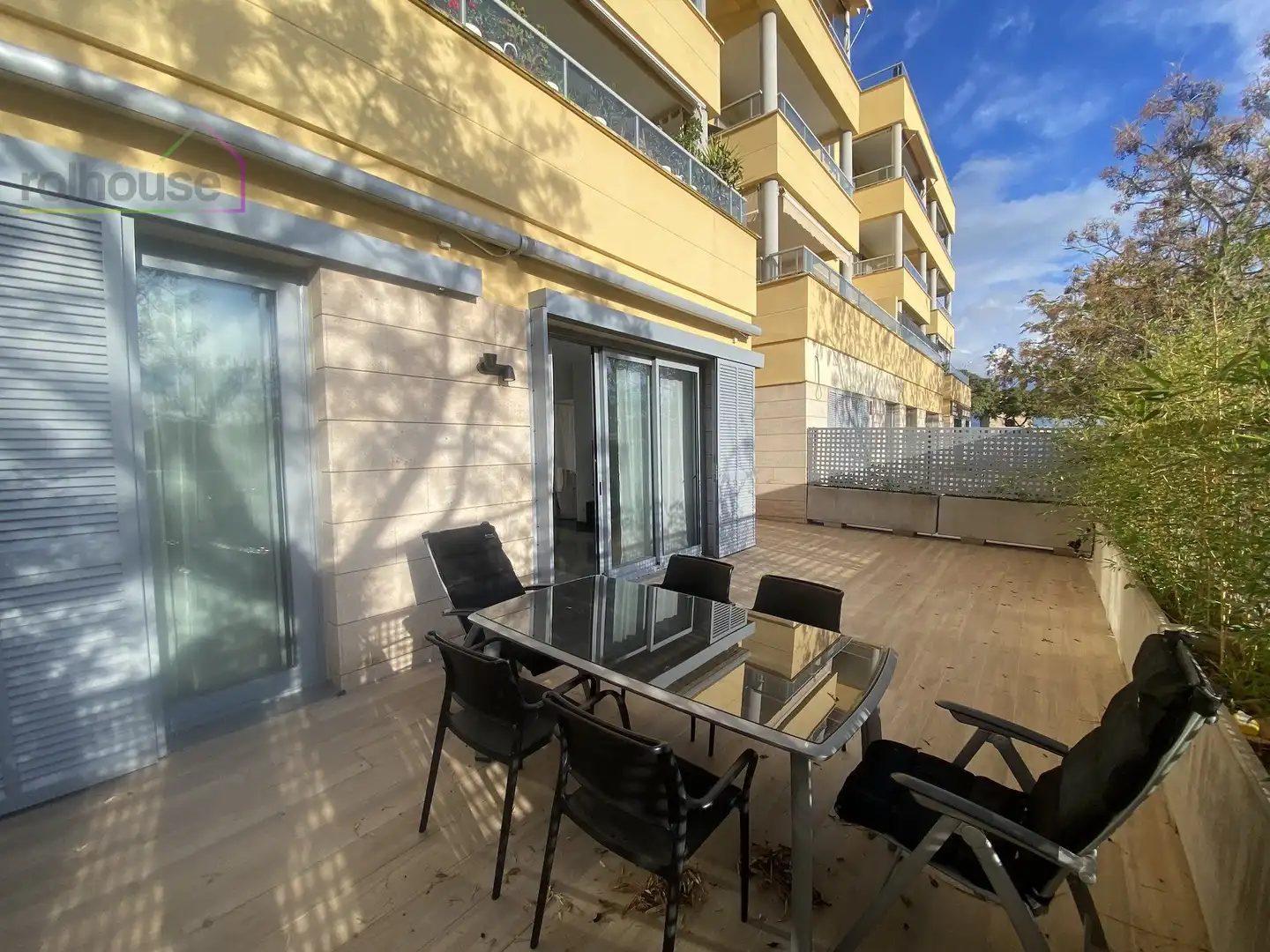 Terrasse von Erdgeschoss zur Miete in  Palma de Mallorca mit Klimaanlage, Heizung und Terrasse