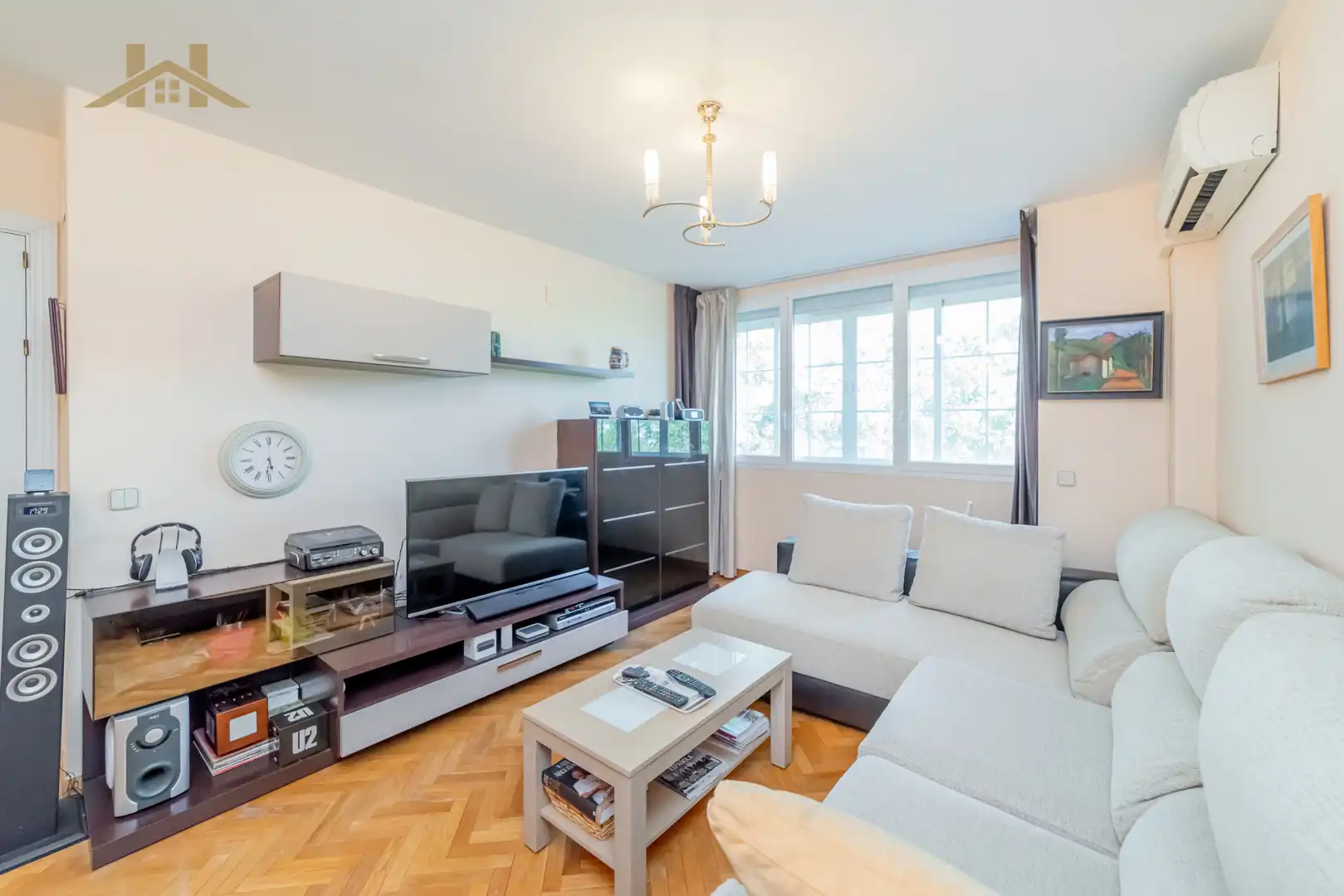Living room of Flat for sale in Leganés  with Air Conditioner and Heating