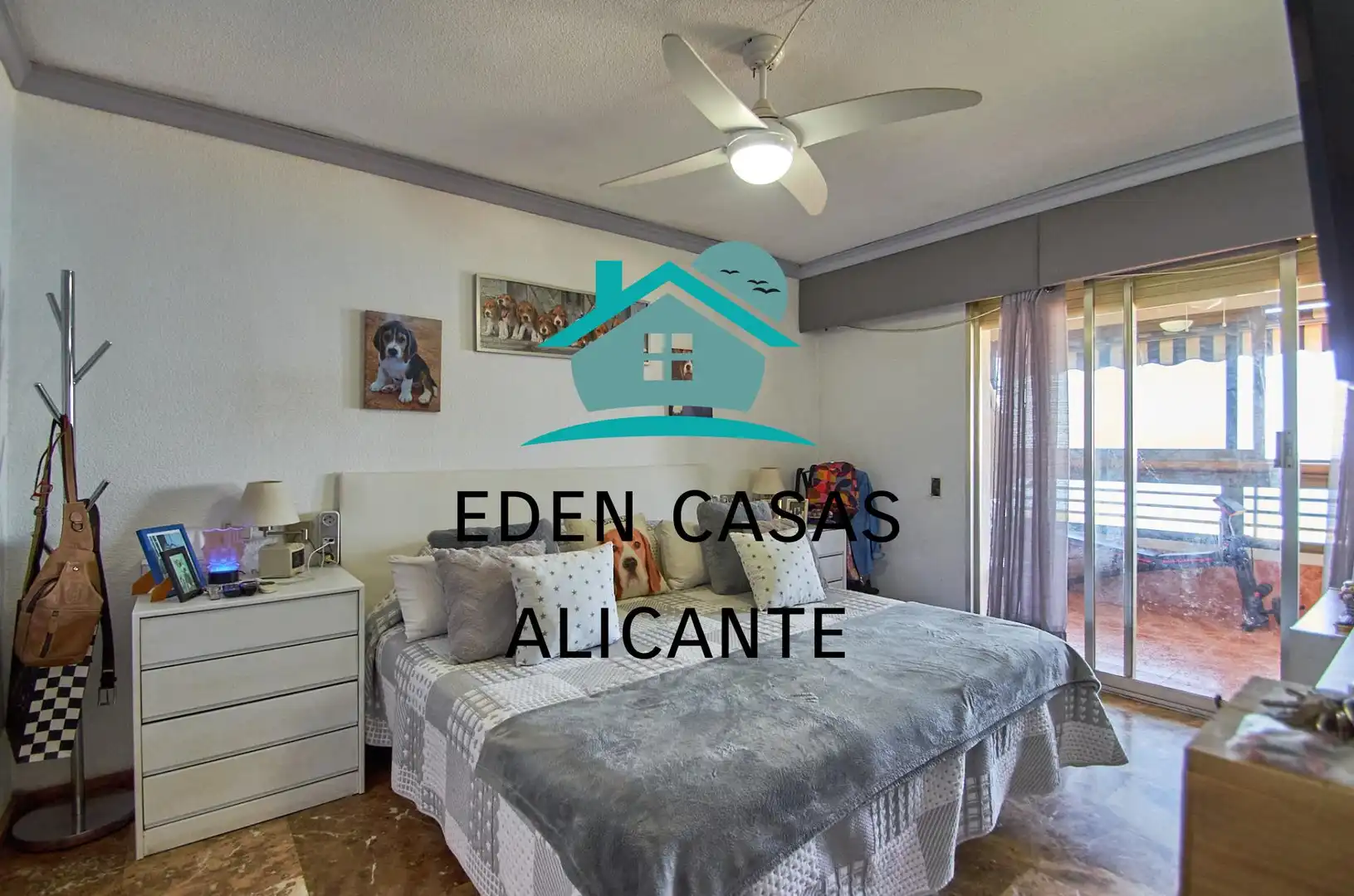 Schlafzimmer von Wohnungen zum Verkauf in Alicante / Alacant mit Klimaanlage, Heizung und Privatgarten