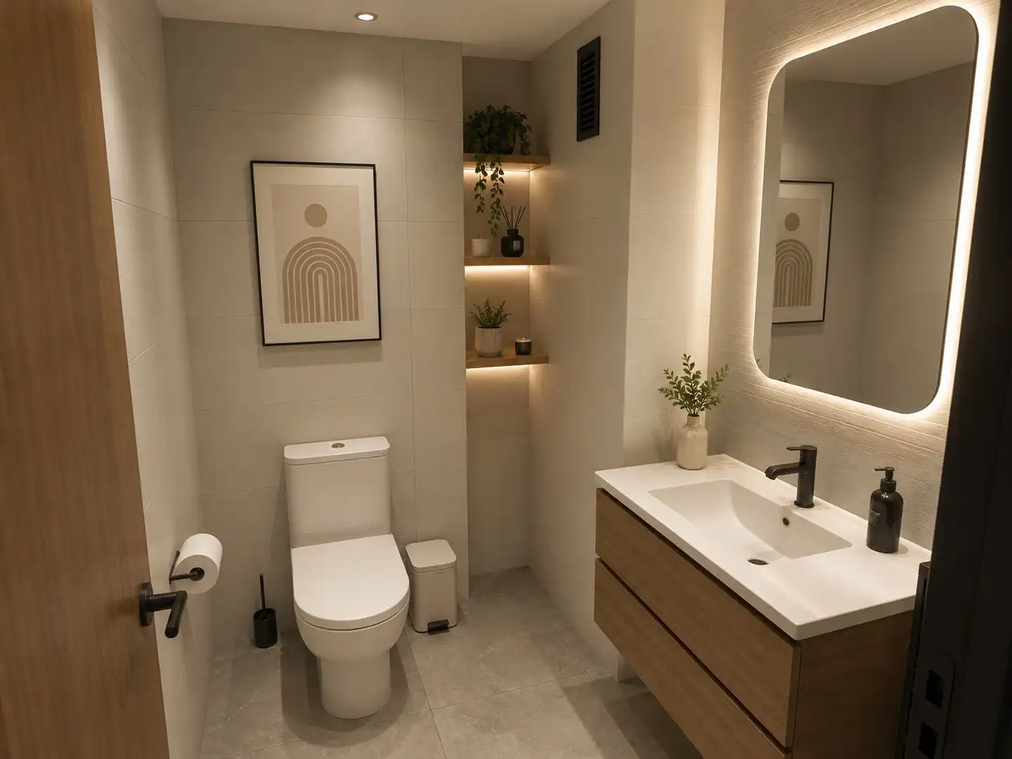 Bathroom of Flat for sale in Castelldefels  with Private garden, Terrace and Storage room