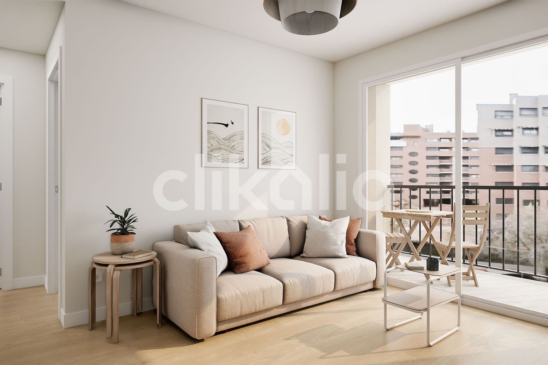 Living room of Flat for sale in  Madrid Capital  with Air Conditioner, Heating and Terrace