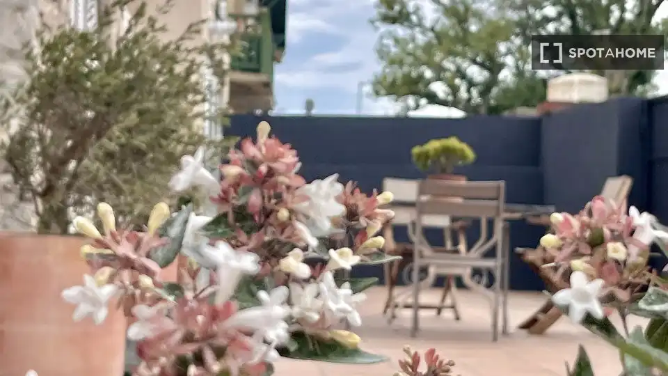 Terraza de Piso para compartir en Donostia - San Sebastián  con Aire acondicionado, Calefacción y Amueblado