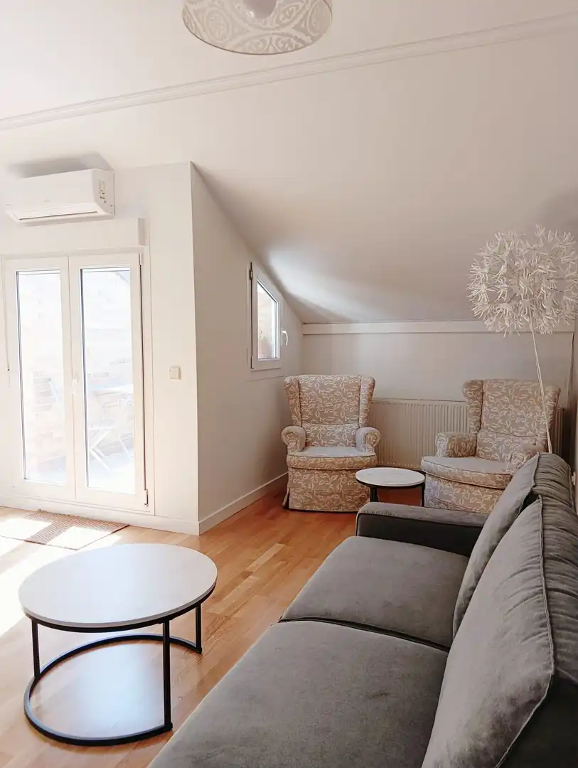 Living room of Flat for rent in Ávila  with Heating, Terrace and Storage room