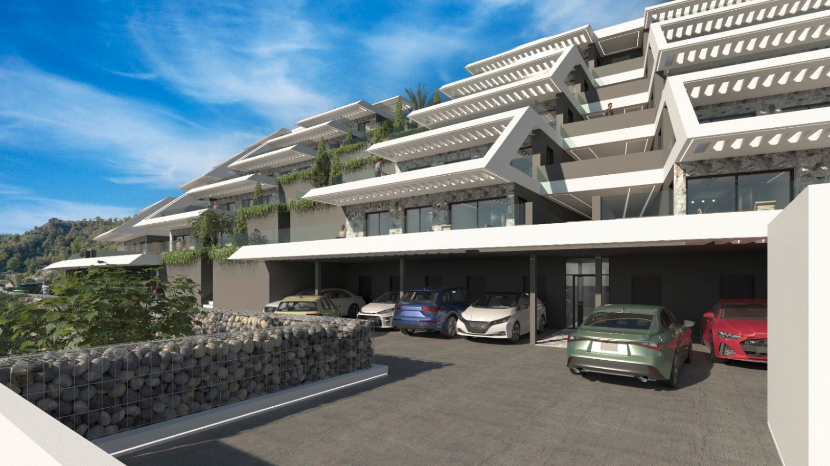 Exterior view of Flat for sale in Finestrat  with Air Conditioner, Heating and Private garden