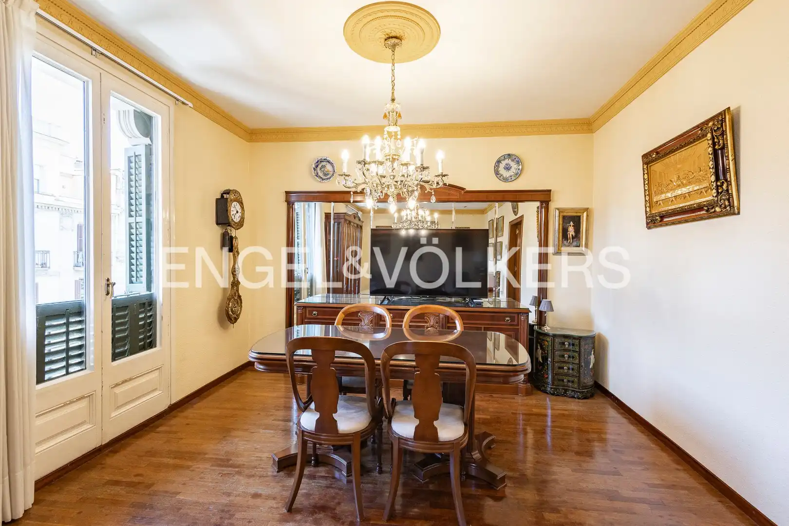 Dining room of Flat for sale in Barcelona  with Air Conditioner, Heating and Parquet flooring