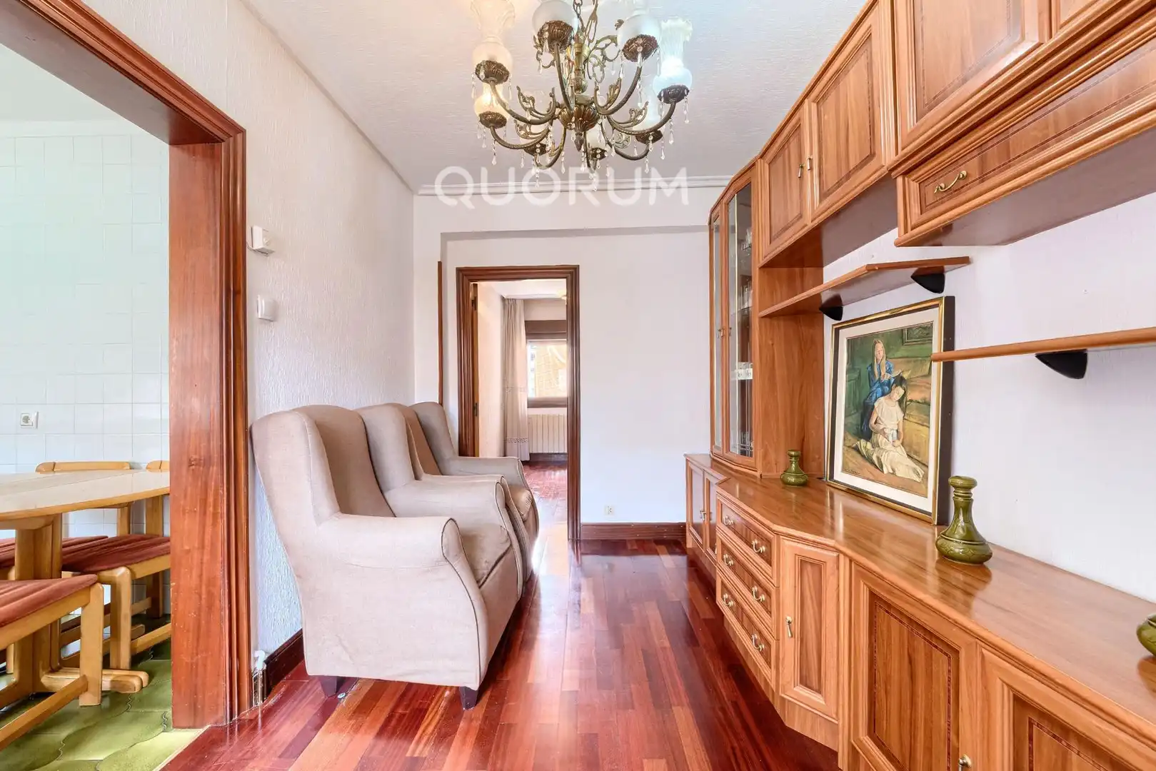 Living room of Flat for sale in Basauri   with Heating, Parquet flooring and Terrace