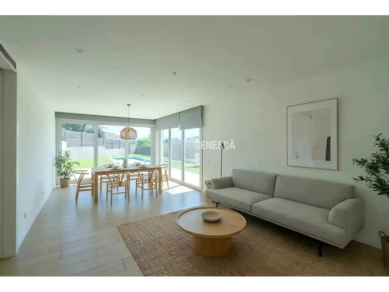 Sala d'estar de Casa o xalet en venda en Matadepera amb Aire condicionat, Calefacció i Jardí privat