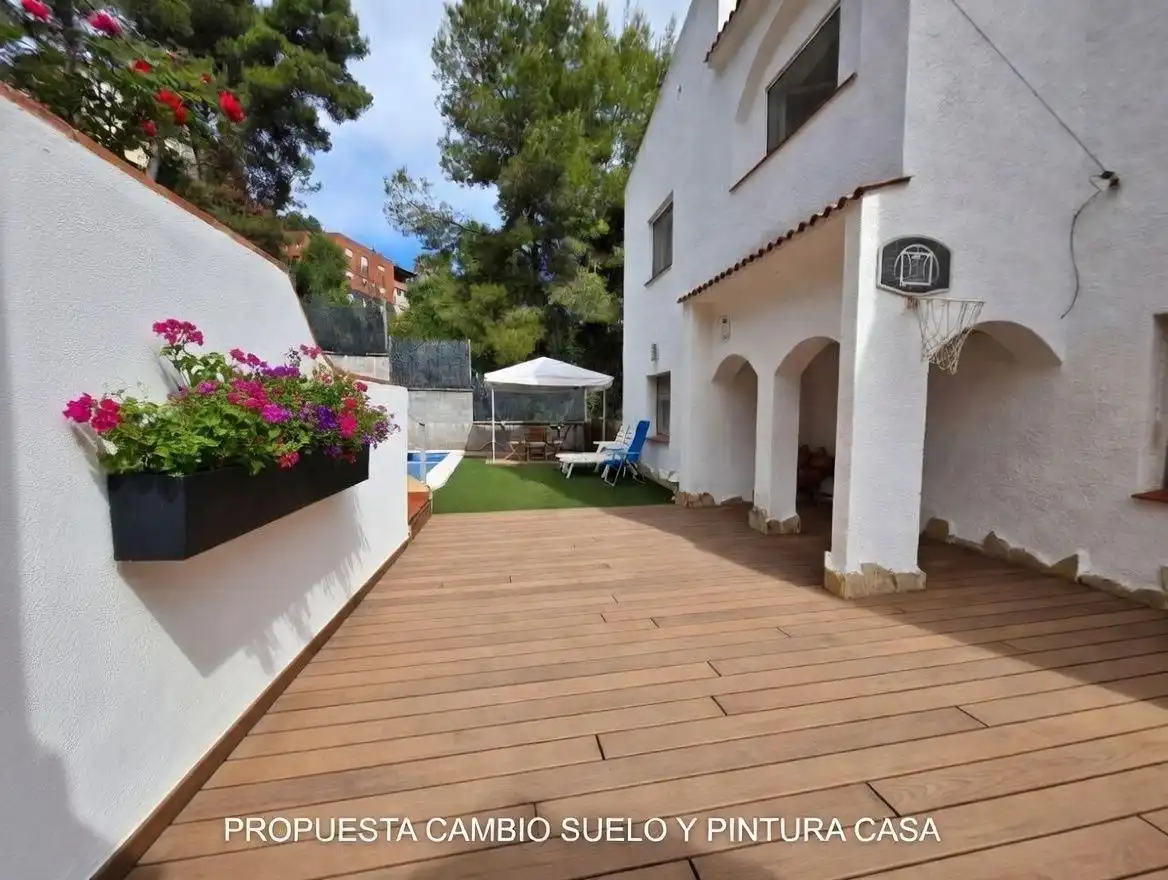 Terraza de Casa o chalet en venta en Vallirana con Calefacción, Jardín privado y Terraza