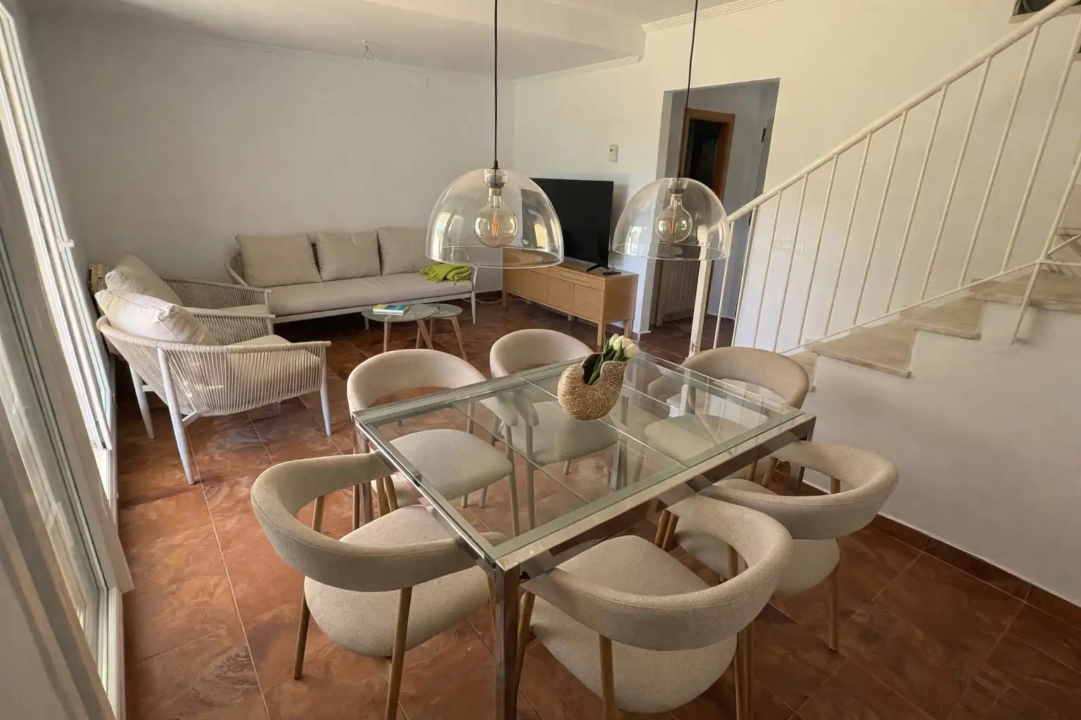 Esszimmer von Wohnung zur Miete in El Portil mit Terrasse, Möbliert und Balkon
