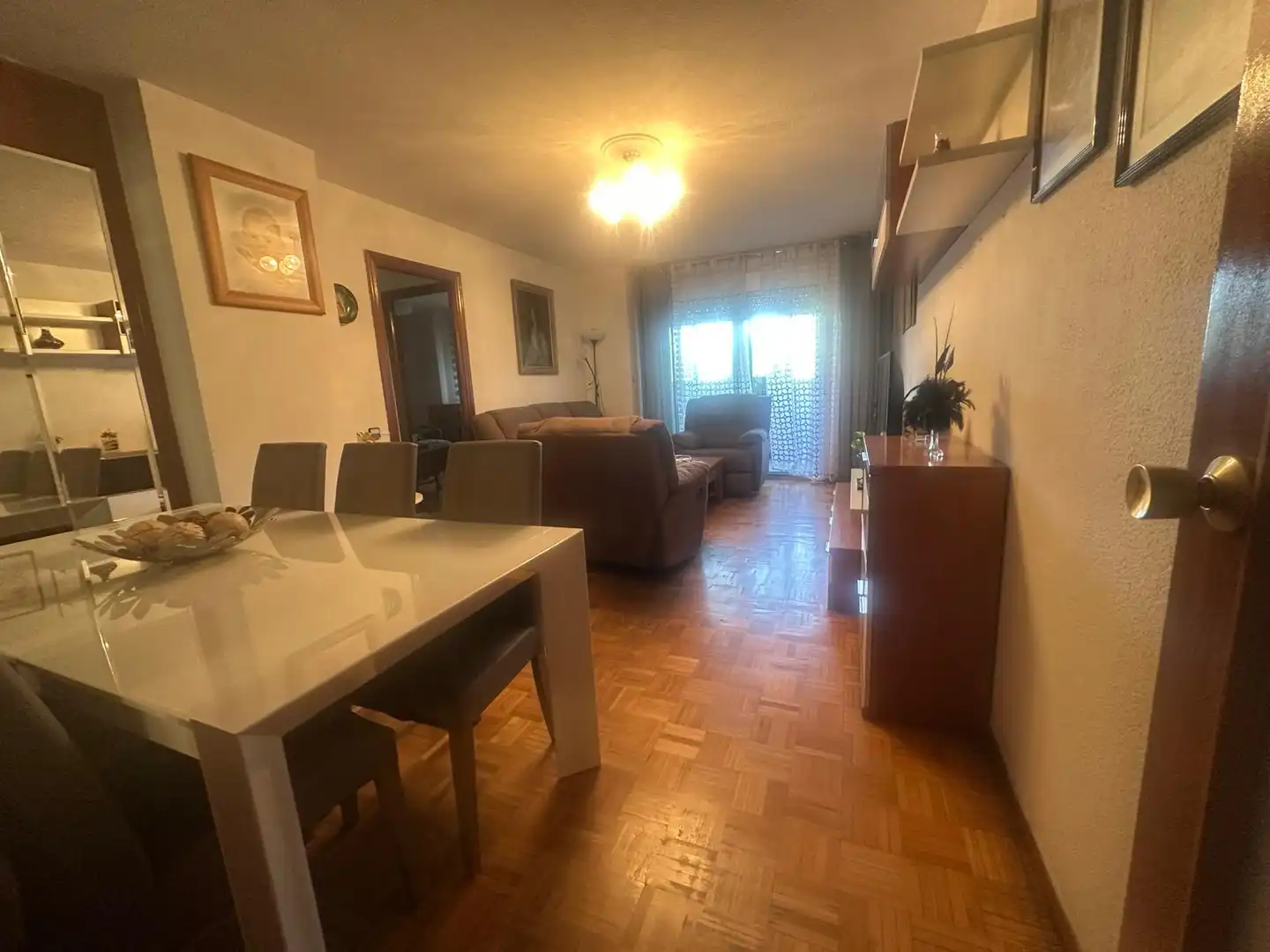 Living room of Flat for sale in Madrid  with Heating, Terrace and Furnished