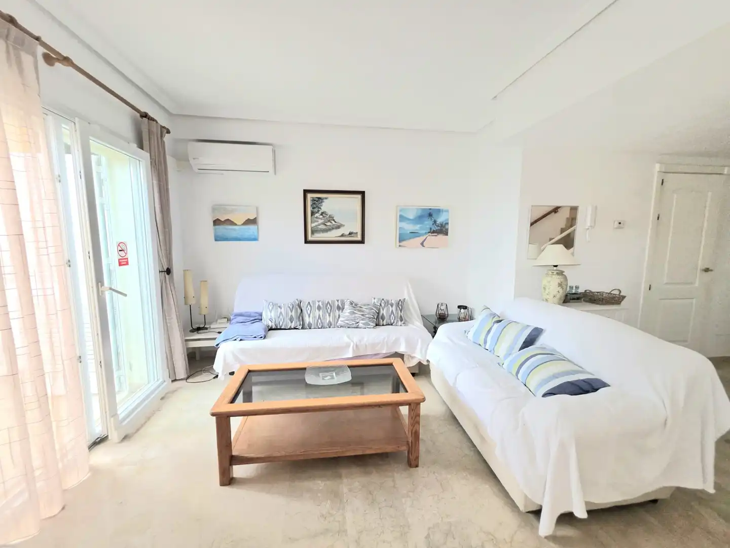 Wohnzimmer von Maisonette zum Verkauf in Alcúdia mit Klimaanlage, Heizung und Privatgarten
