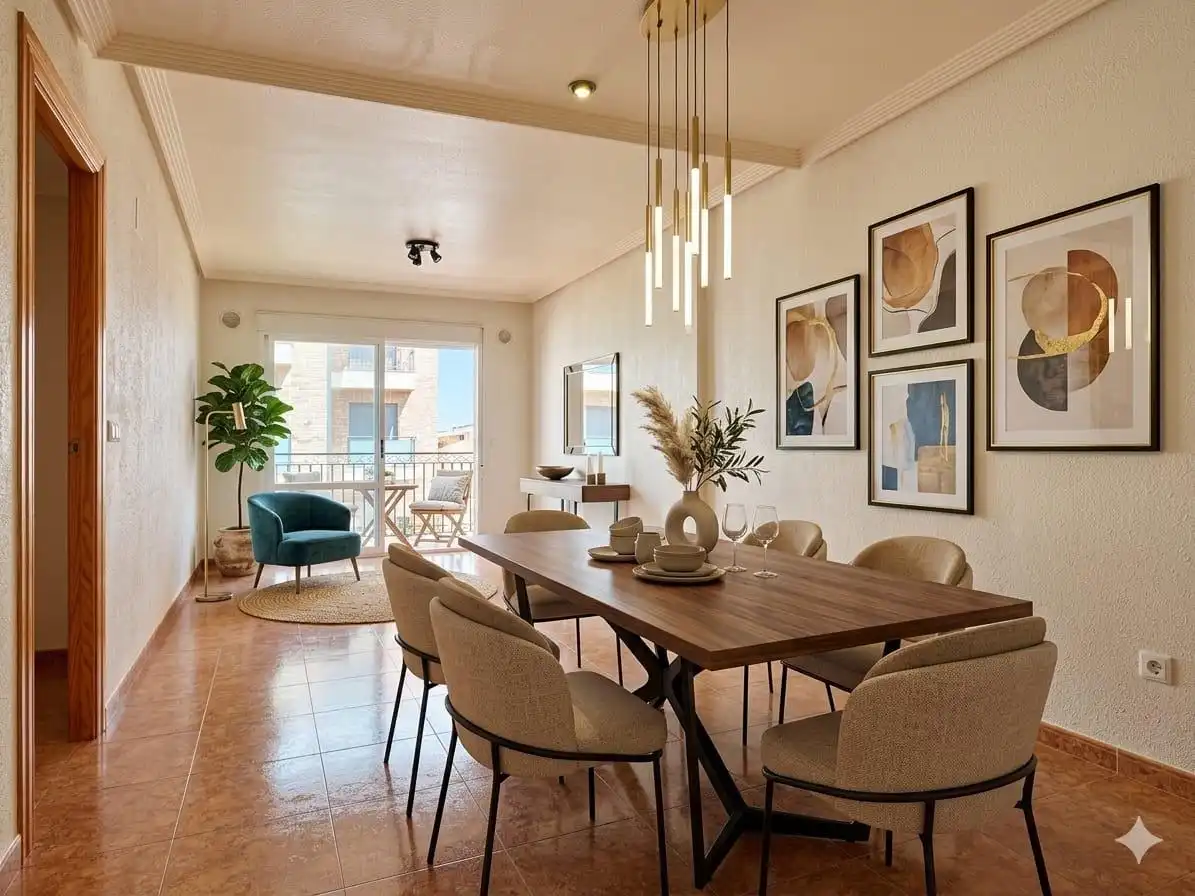 Dining room of Flat for sale in  Murcia Capital  with Storage room and Balcony