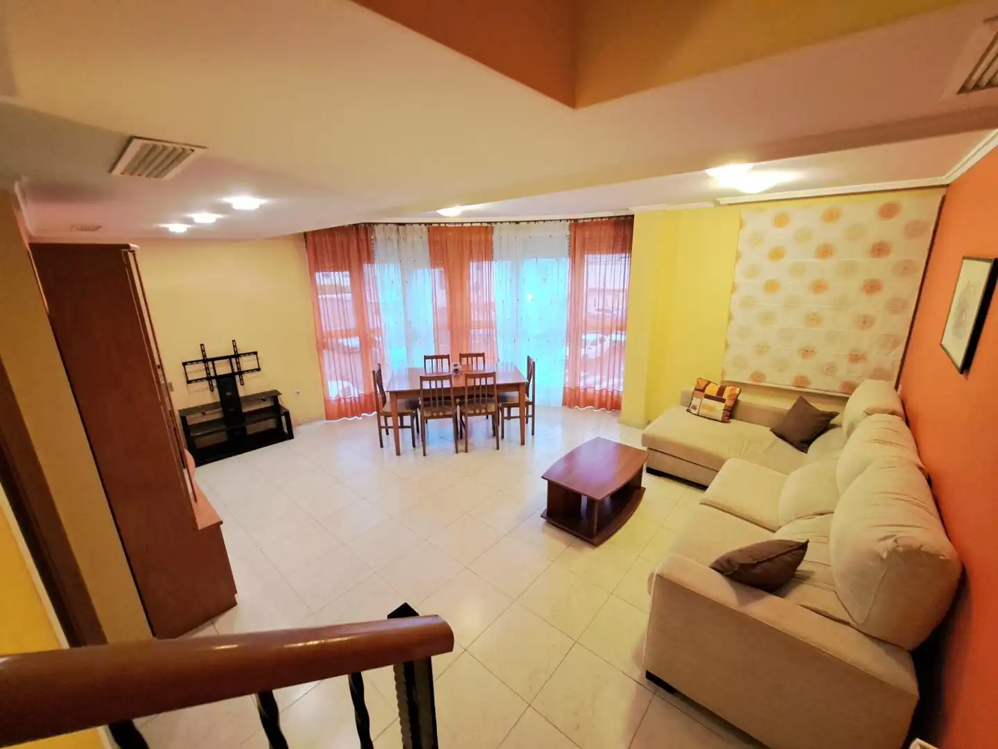 Living room of Detached homes for sale in Alzira  with Air Conditioner, Heating and Terrace