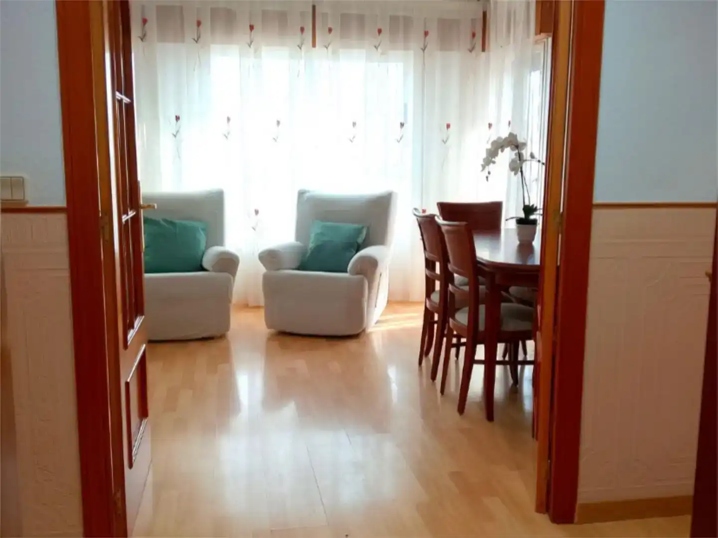 Sala d'estar de Pis per a compartir en Albacete amb Aire condicionat, Parquet i Moblat