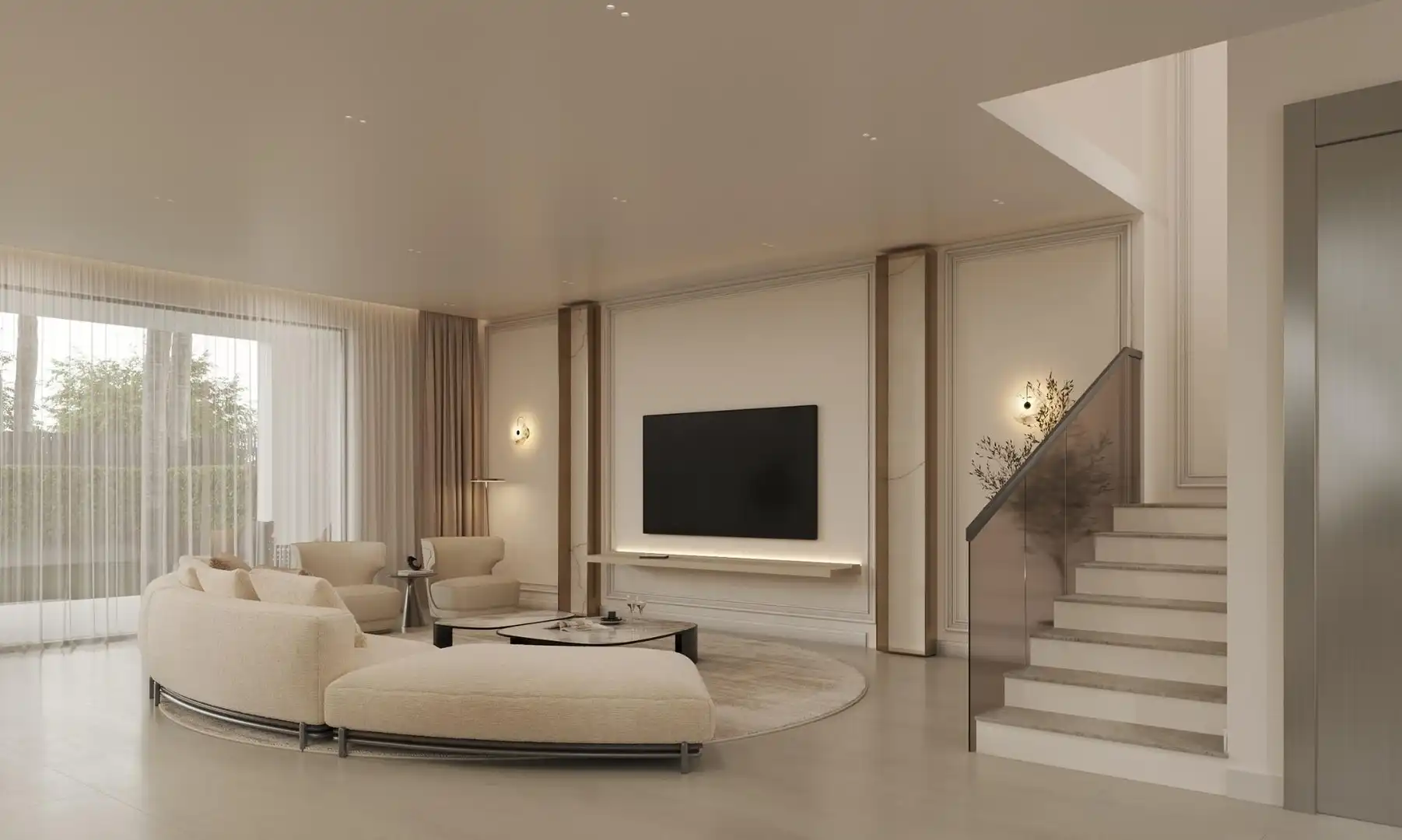 Living room of Houses for sale in Marbella  with Air Conditioner, Heating and Private garden