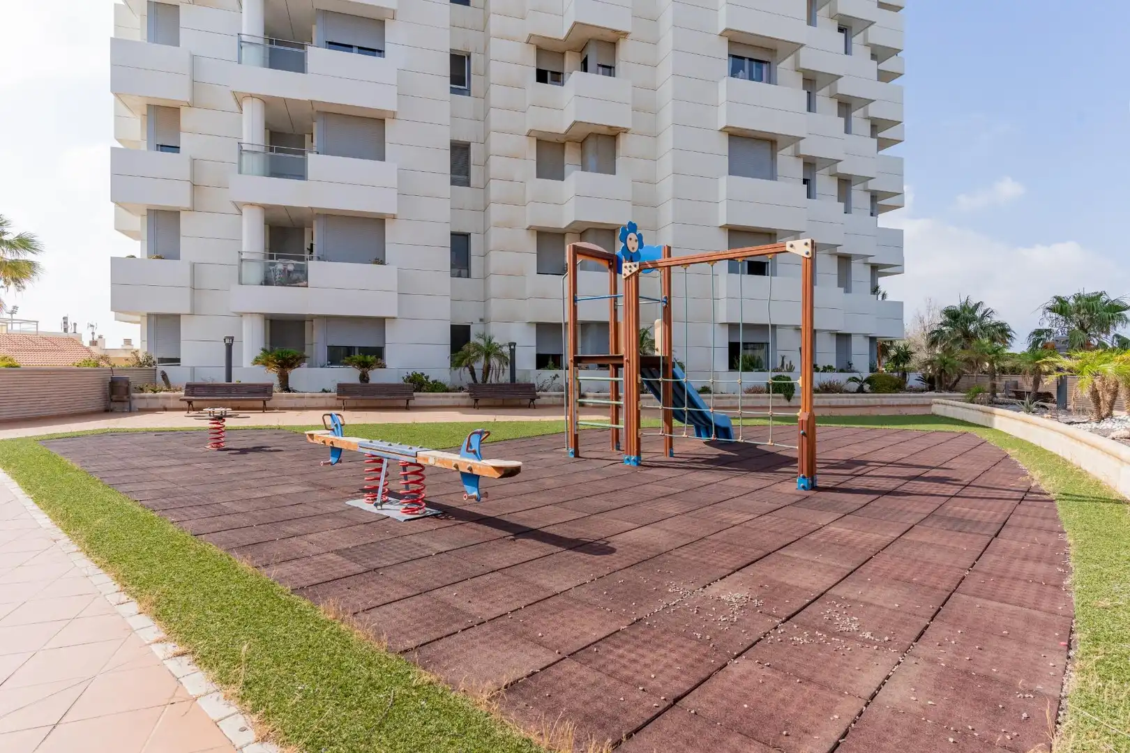 Exterior view of Flat for sale in El Ejido  with Air Conditioner and Community pool