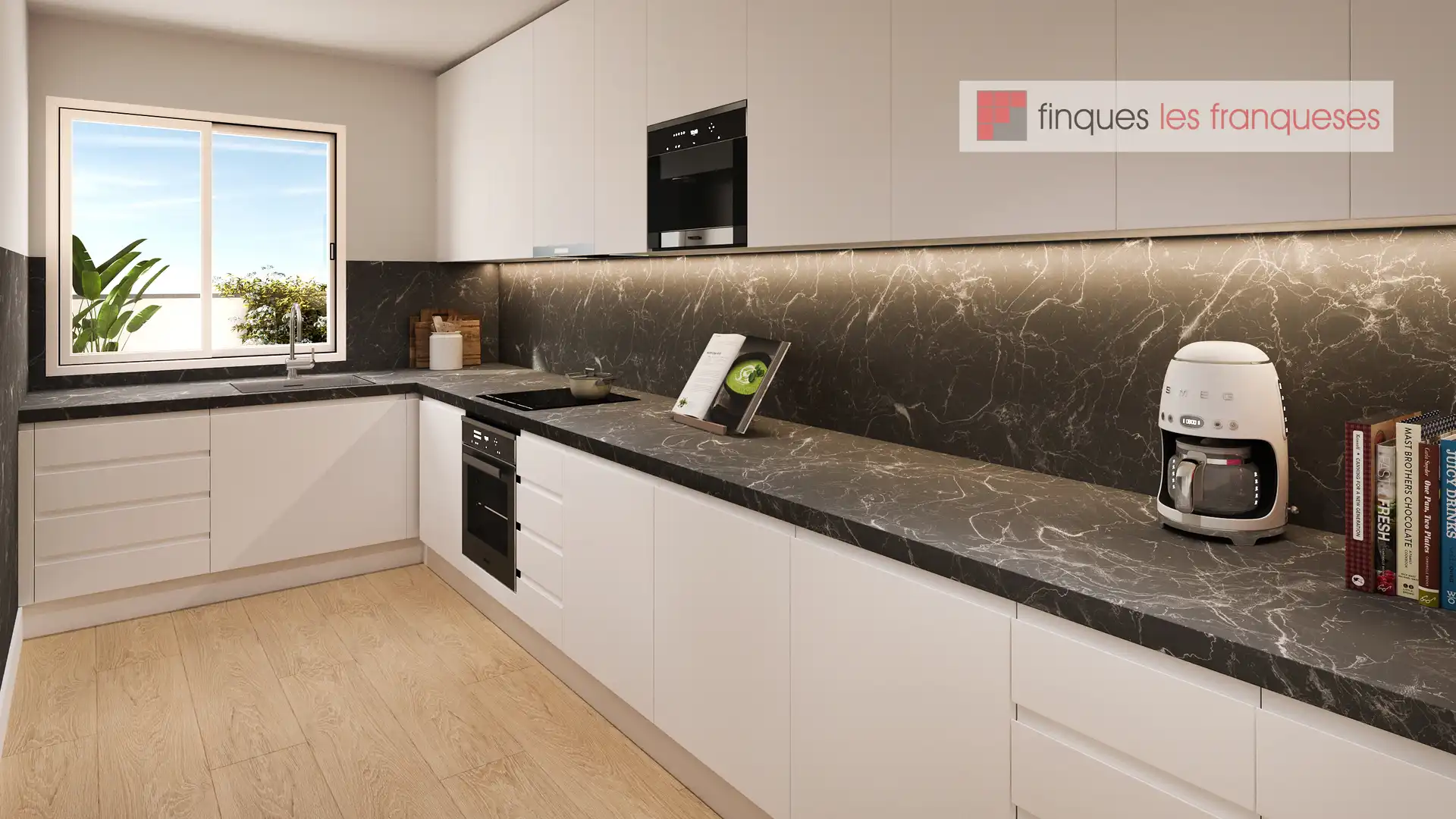 Kitchen of Flat for sale in Les Franqueses del Vallès  with Air Conditioner and Balcony