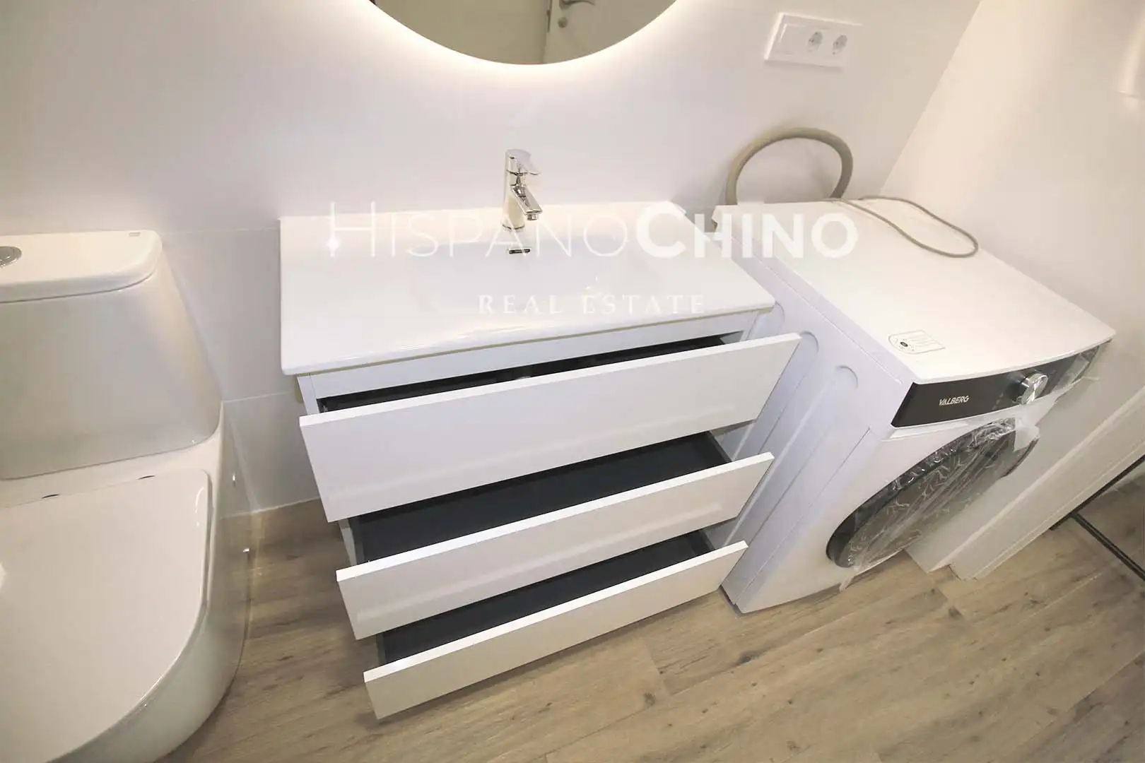 Badezimmer von Wohnungen zur Miete in Moncada mit Klimaanlage, Heizung und Möbliert
