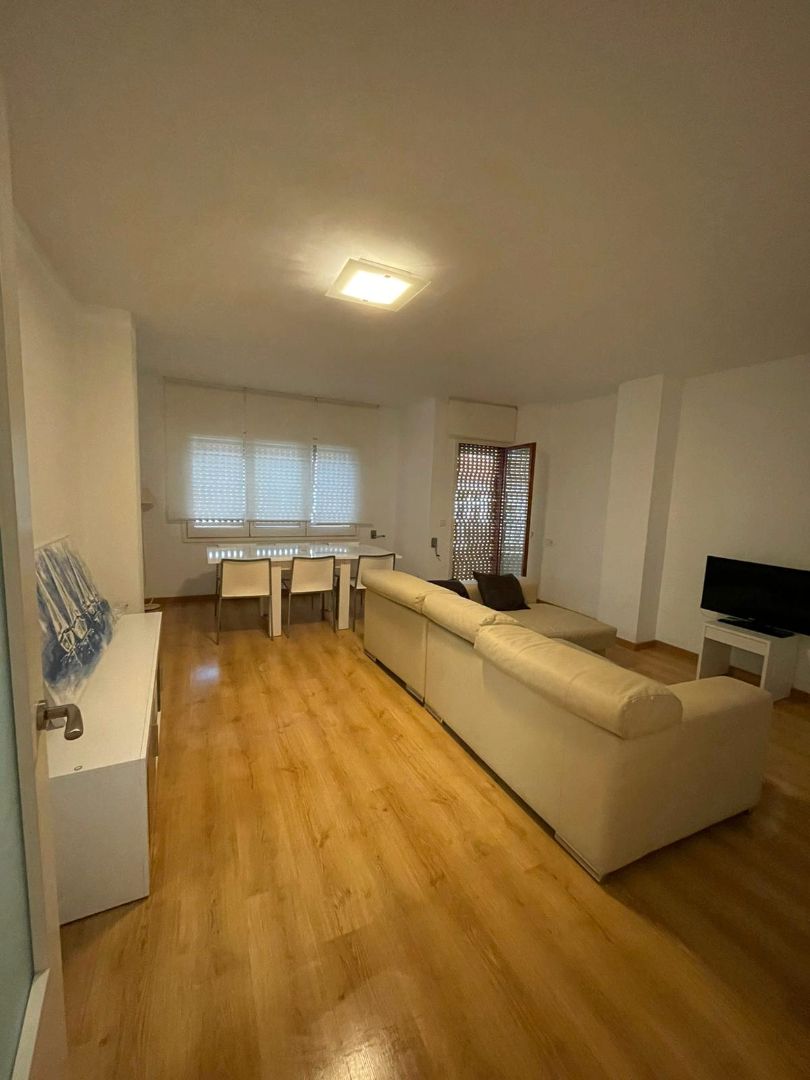 Living room of Apartment to rent in Palamós  with Heating, Terrace and Furnished