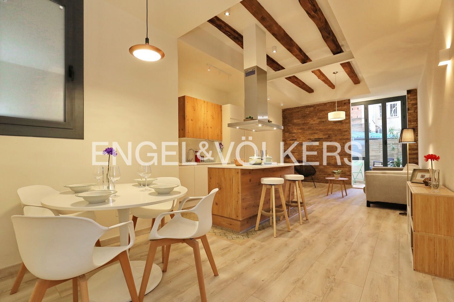 Cuina de Apartament en venda en  Barcelona Capital amb Aire condicionat, Calefacció i Parquet