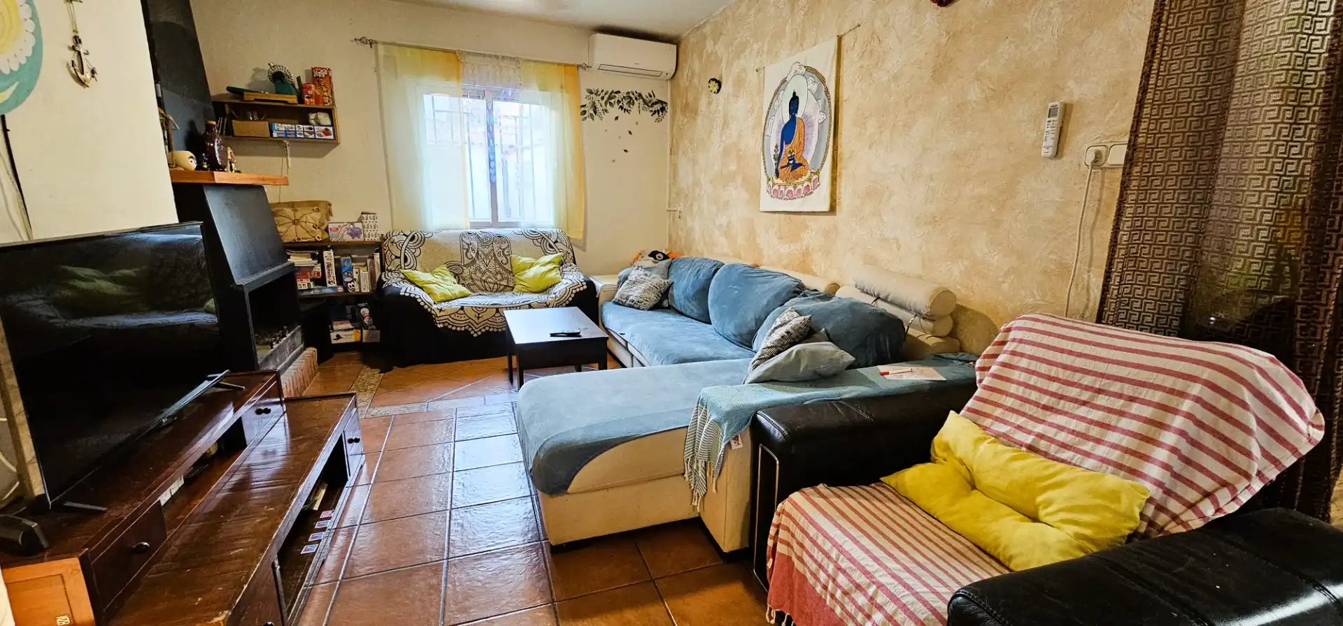 Sala d'estar de Casa o xalet en venda en Totana amb Jardí privat, Terrassa i Traster