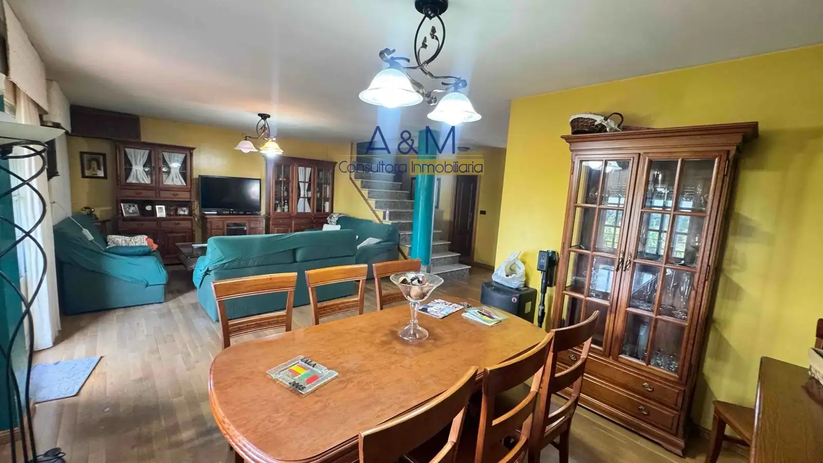 Dining room of Houses for sale in Santovenia de Pisuerga  with Air Conditioner, Heating and Terrace